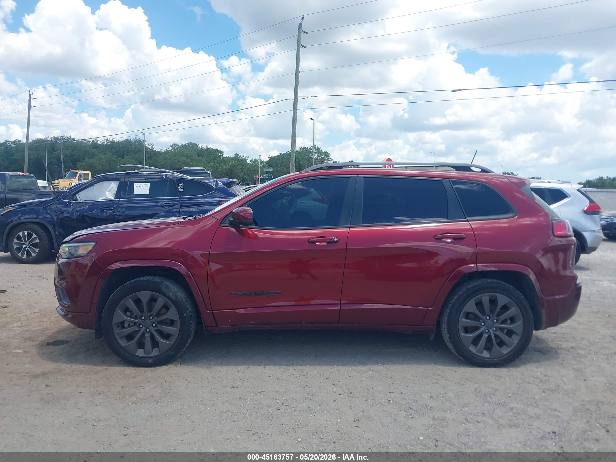 2020 Jeep Cherokee High Altitude Fwd Burgundy vin: 1C4PJLDXXLD634515
