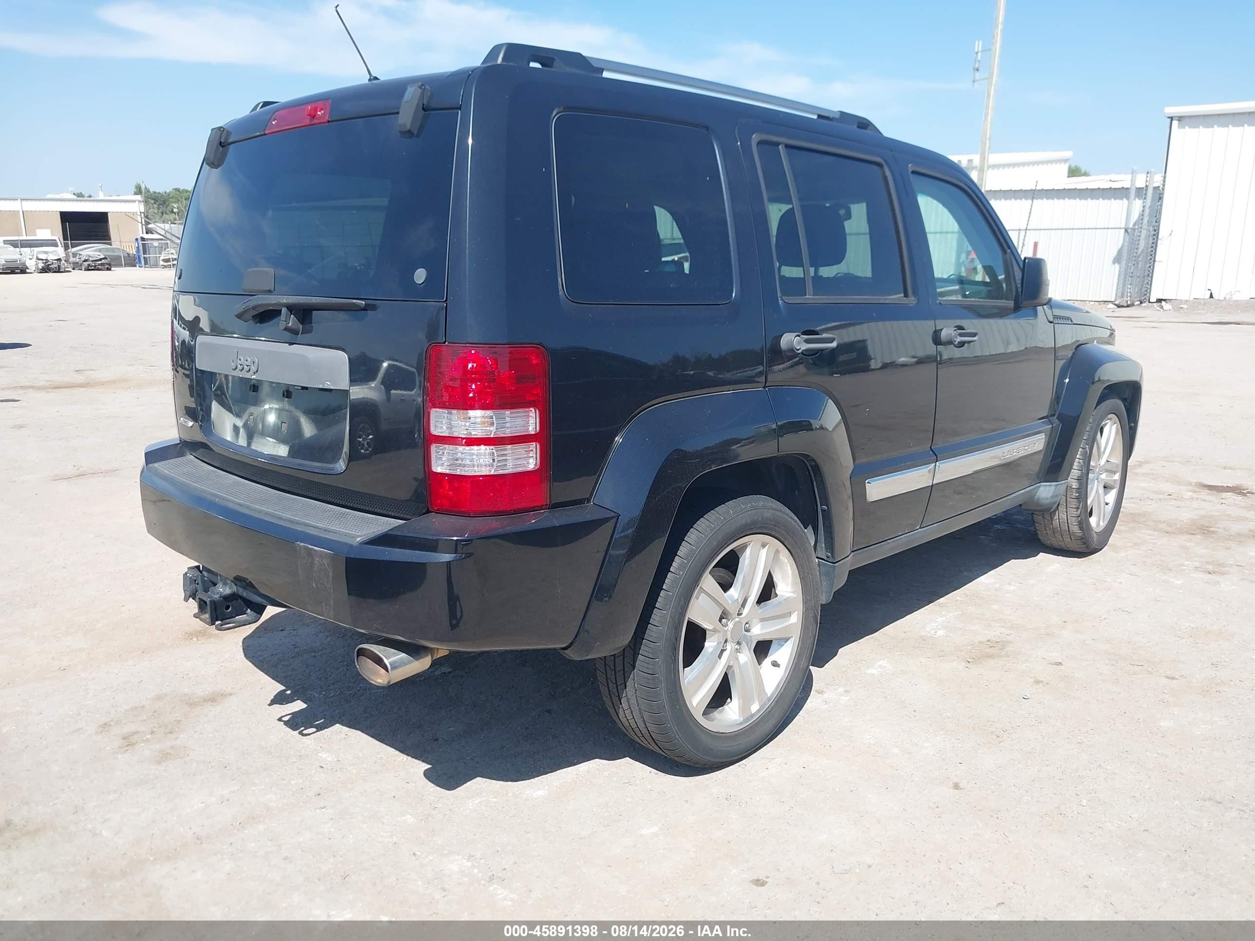 2012 Jeep Liberty Limited Jet Edition Черный vin: 1C4PJLFK0CW179955