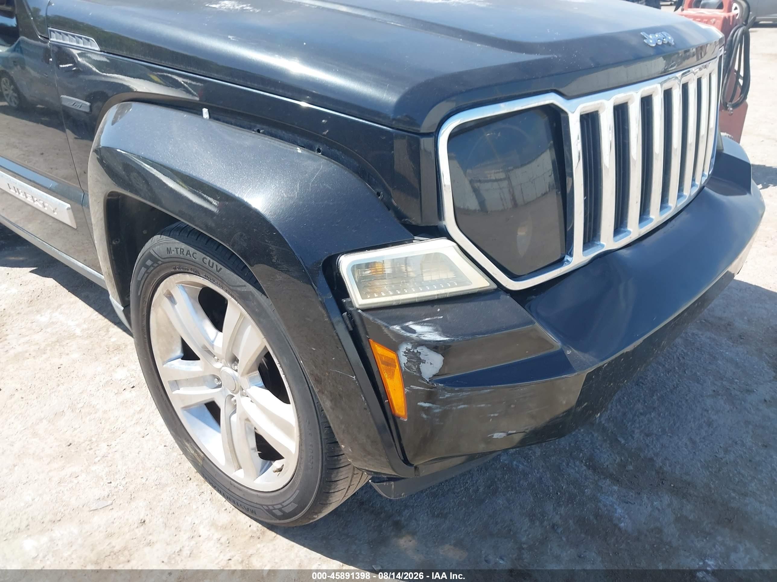 2012 Jeep Liberty Limited Jet Edition Черный vin: 1C4PJLFK0CW179955