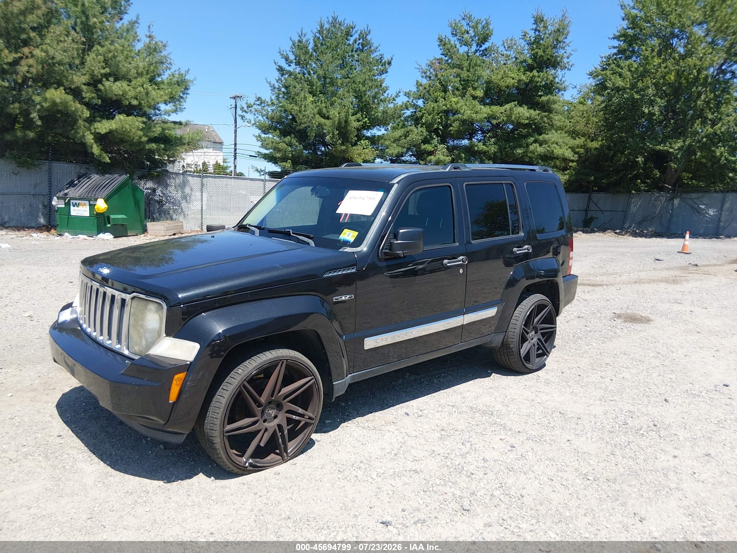 2012 Jeep Liberty Limited Jet Edition Черный vin: 1C4PJLFK8CW180190