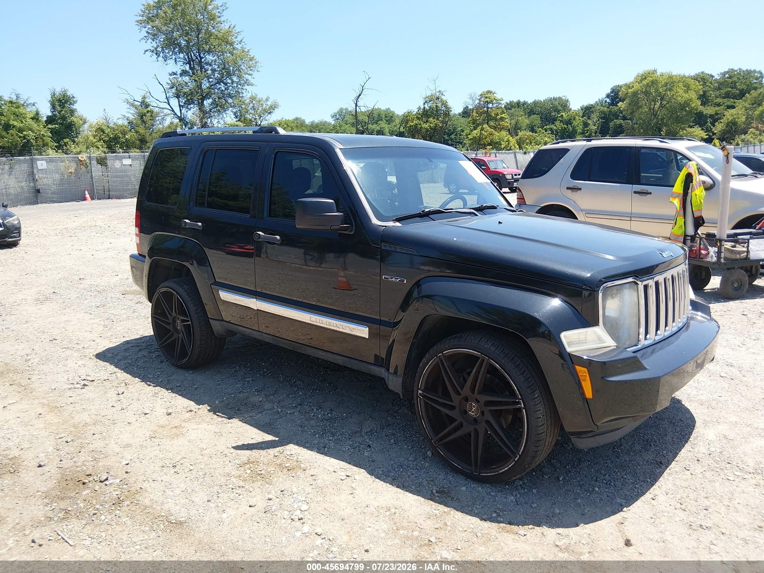 2012 Jeep Liberty Limited Jet Edition Черный vin: 1C4PJLFK8CW180190