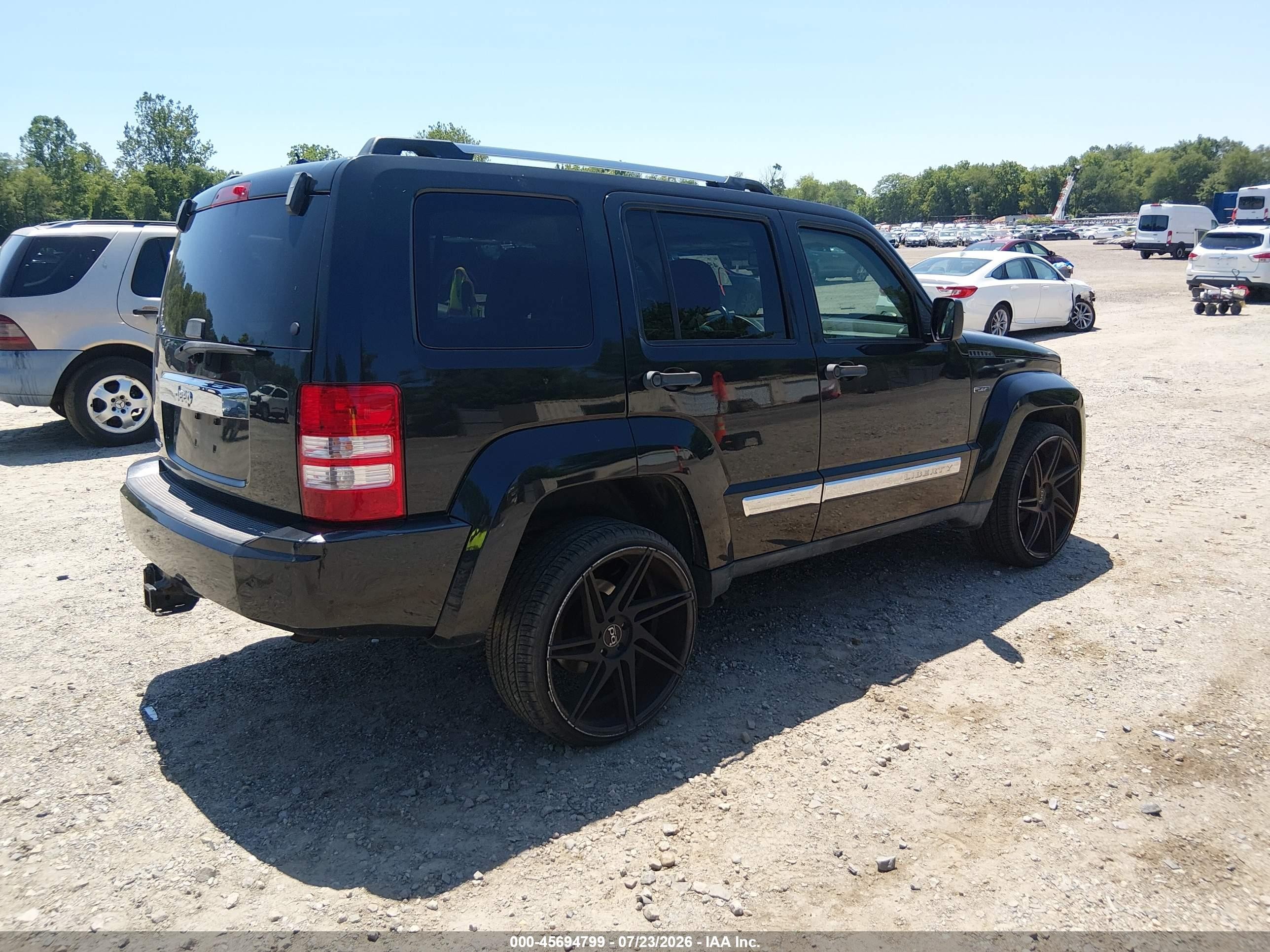 2012 Jeep Liberty Limited Jet Edition Черный vin: 1C4PJLFK8CW180190