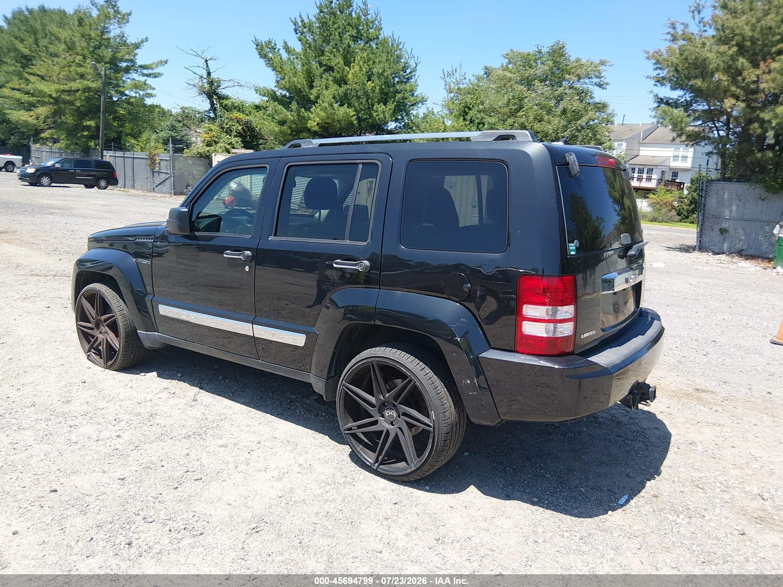 2012 Jeep Liberty Limited Jet Edition Черный vin: 1C4PJLFK8CW180190