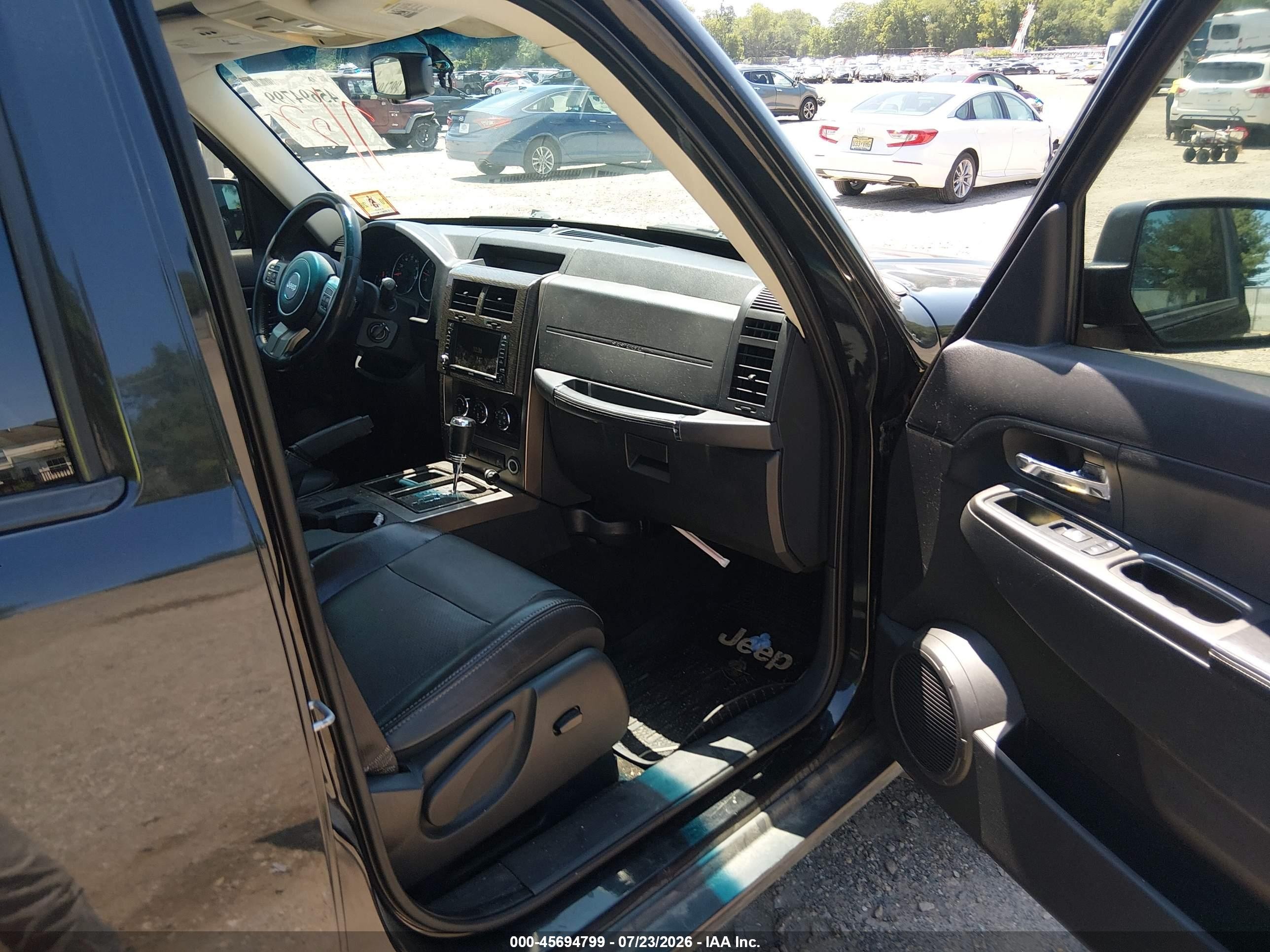 2012 Jeep Liberty Limited Jet Edition Черный vin: 1C4PJLFK8CW180190