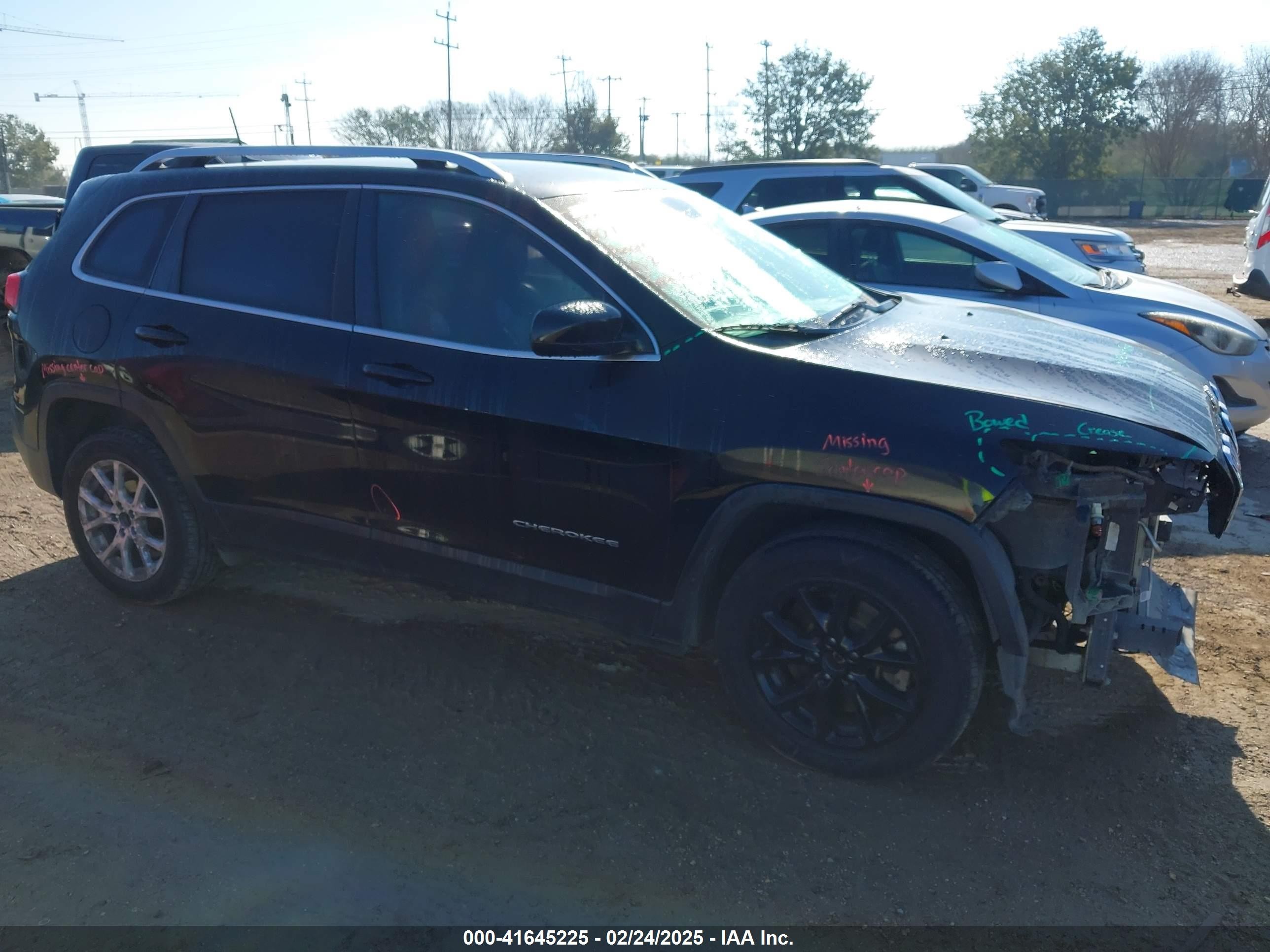 2018 Jeep Cherokee Latitude Plus Fwd Black vin: 1C4PJLLB1JD513441