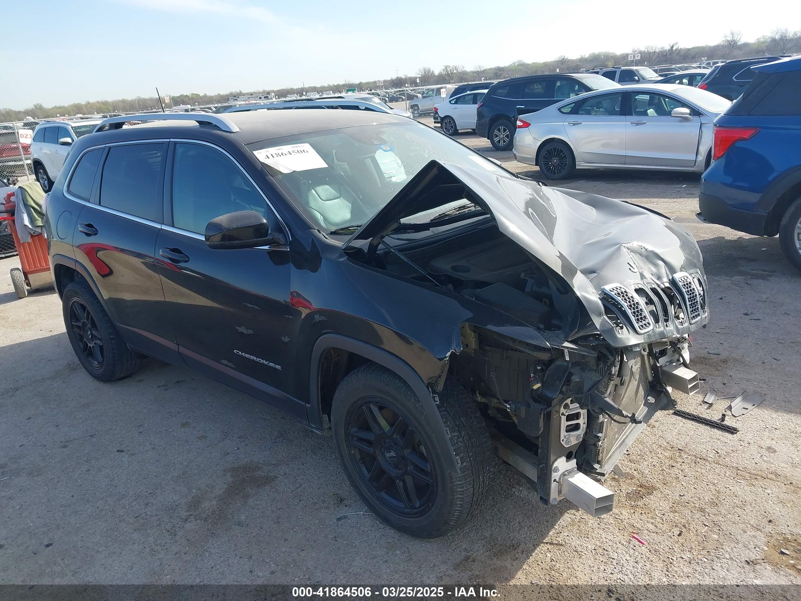 2021 Jeep Cherokee Latitude Plus Fwd Черный vin: 1C4PJLLB1MD125792