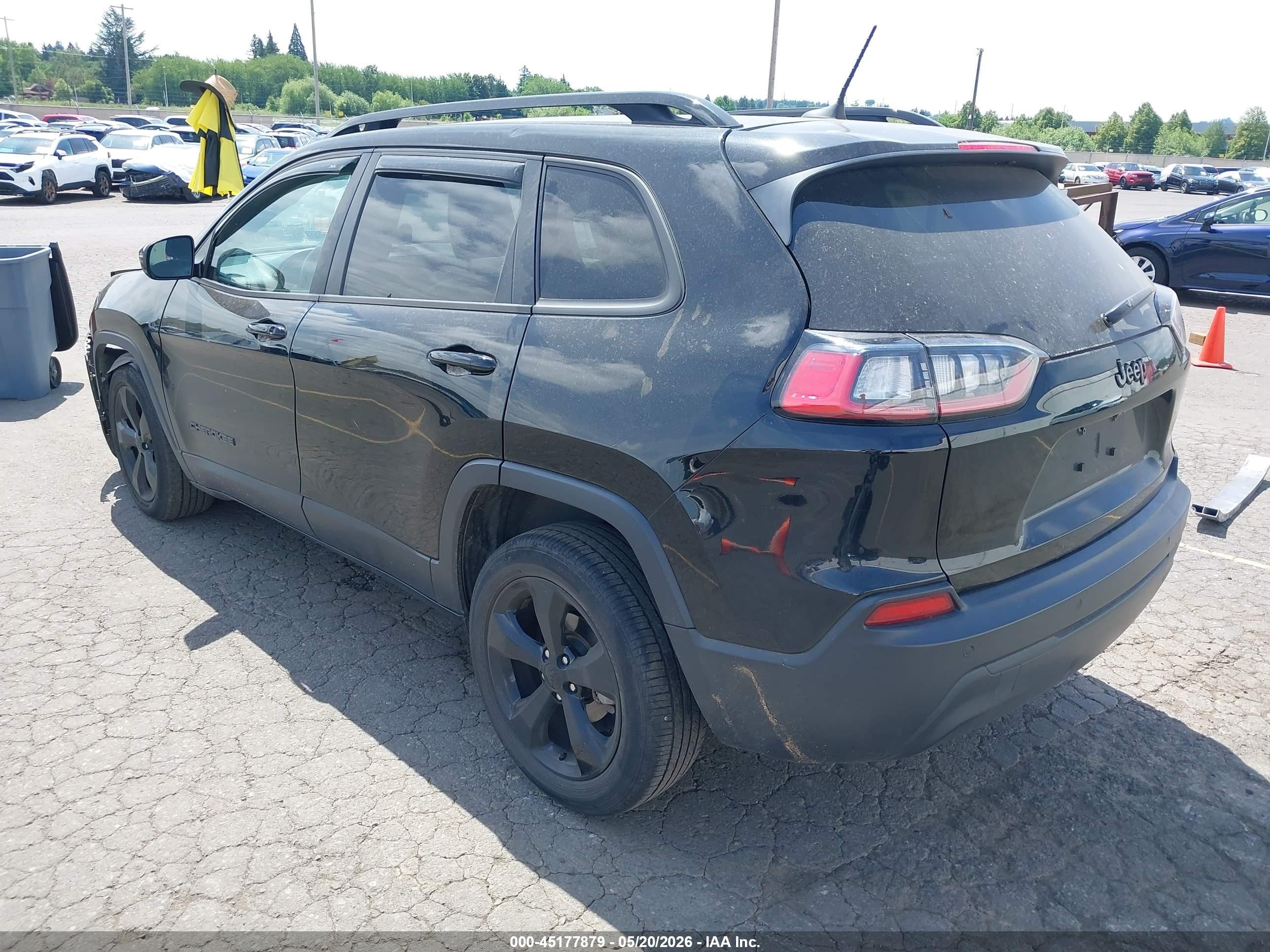 2019 Jeep Cherokee Altitude Fwd Black vin: 1C4PJLLB2KD478829