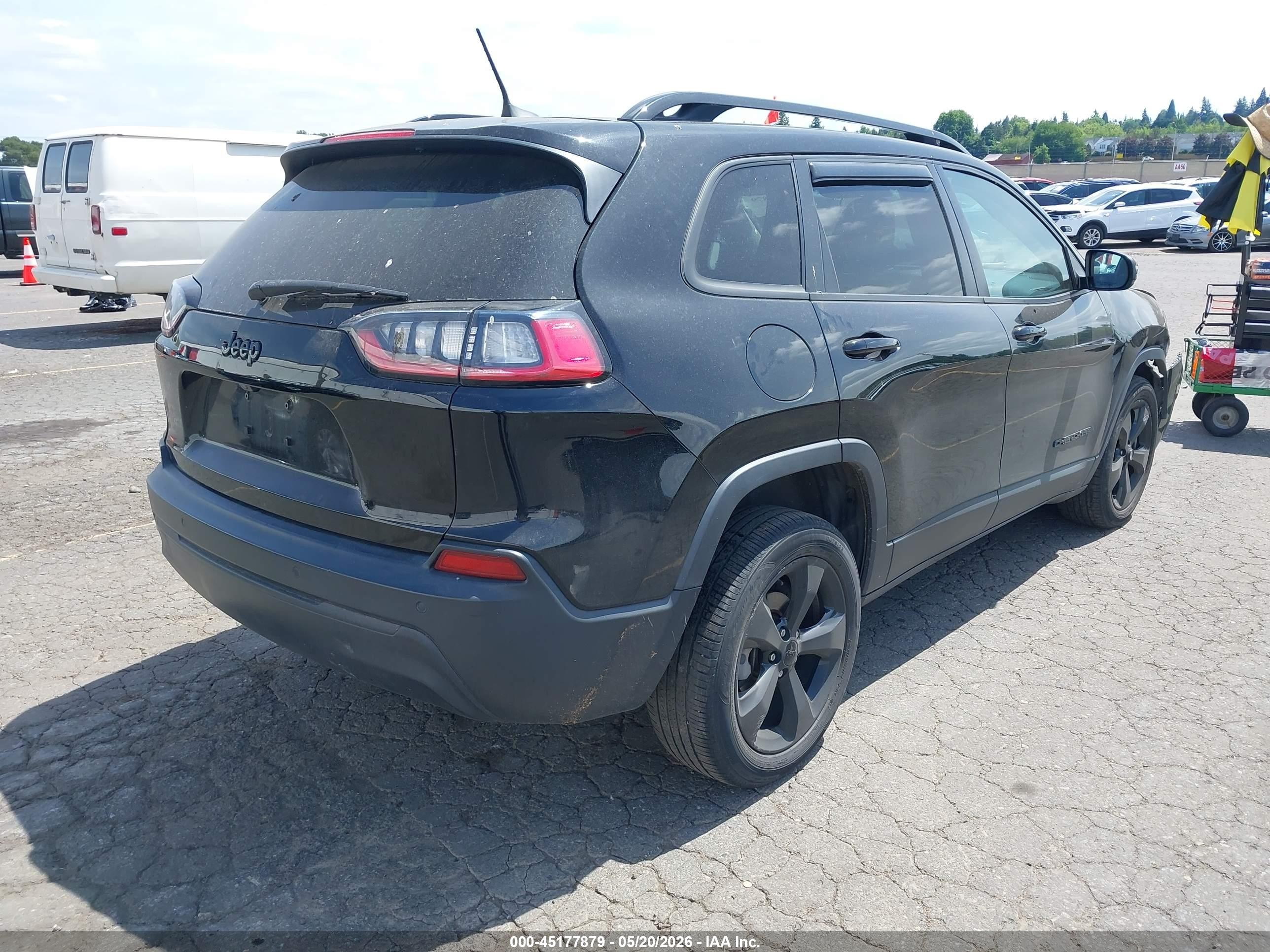 2019 Jeep Cherokee Altitude Fwd Black vin: 1C4PJLLB2KD478829