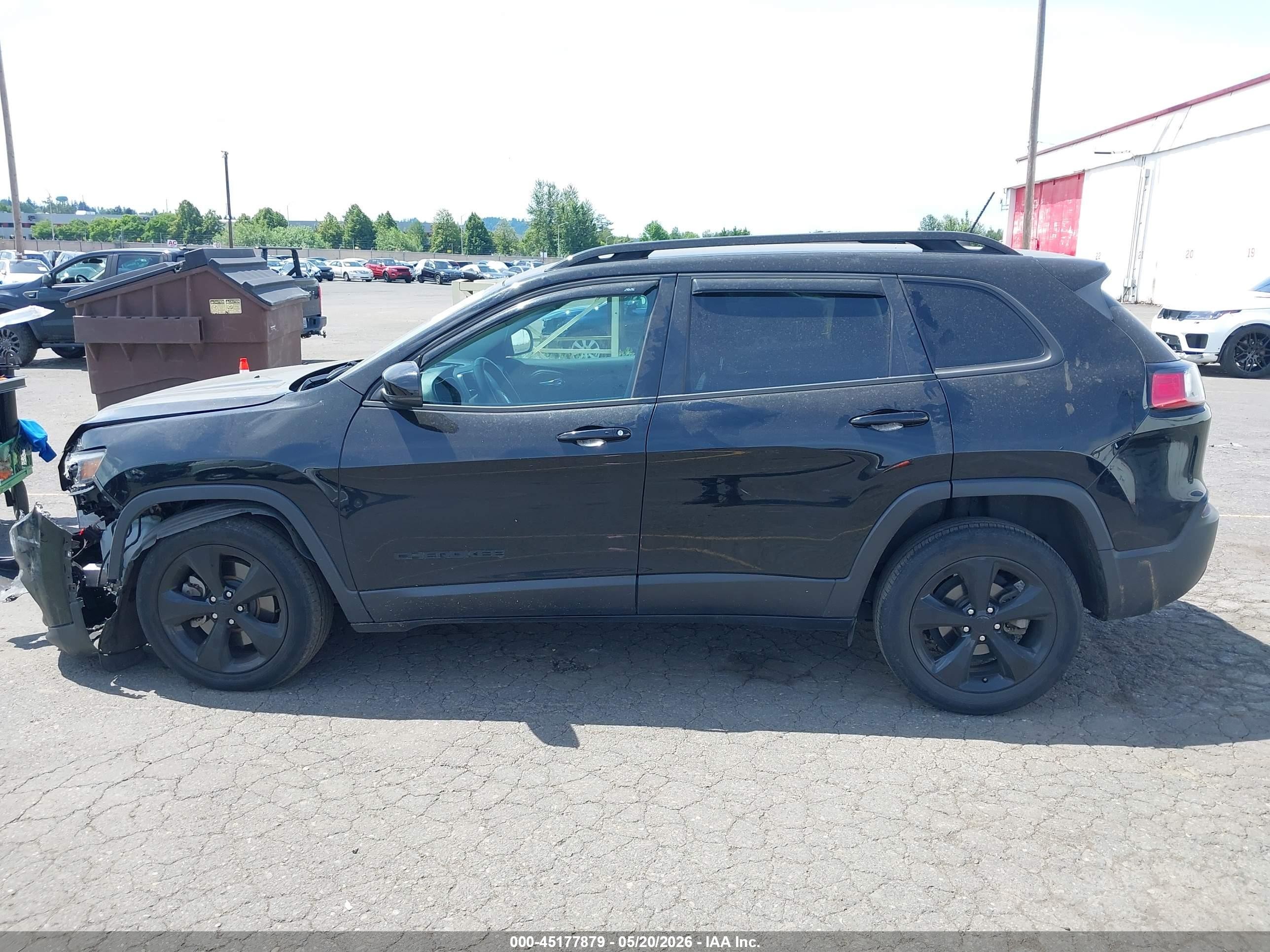 2019 Jeep Cherokee Altitude Fwd Black vin: 1C4PJLLB2KD478829