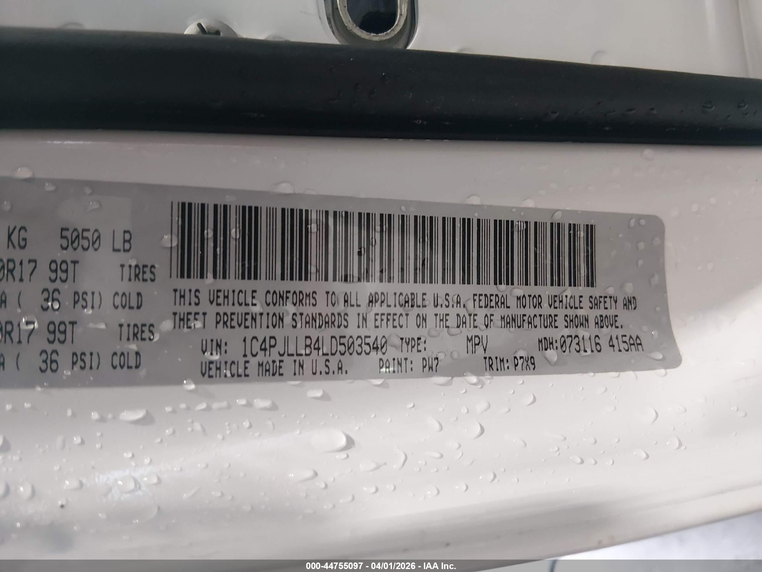 2020 Jeep Cherokee Latitude Plus Fwd White vin: 1C4PJLLB4LD503540