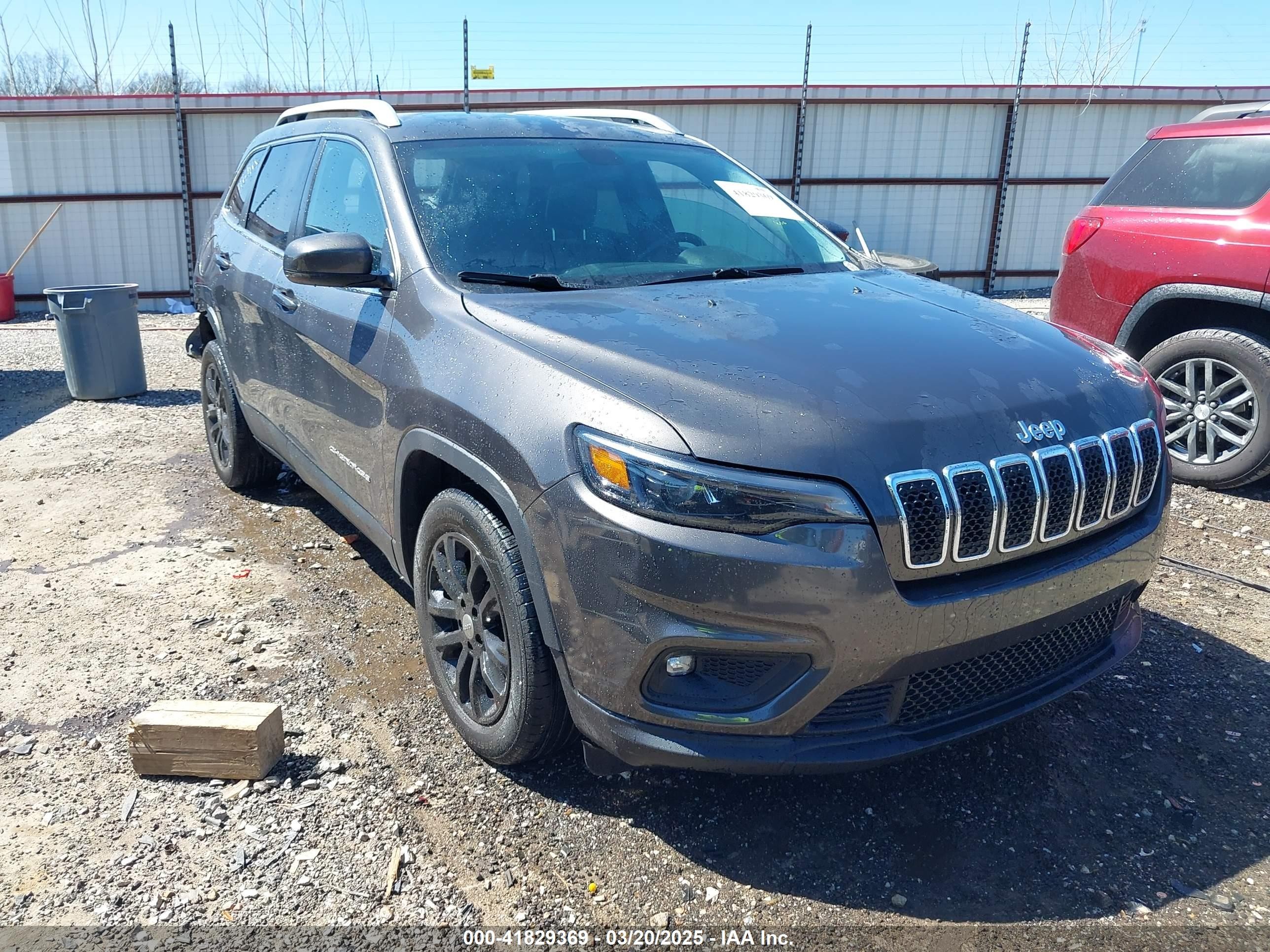 2019 Jeep Cherokee Latitude Plus Fwd Серый vin: 1C4PJLLB6KD396134