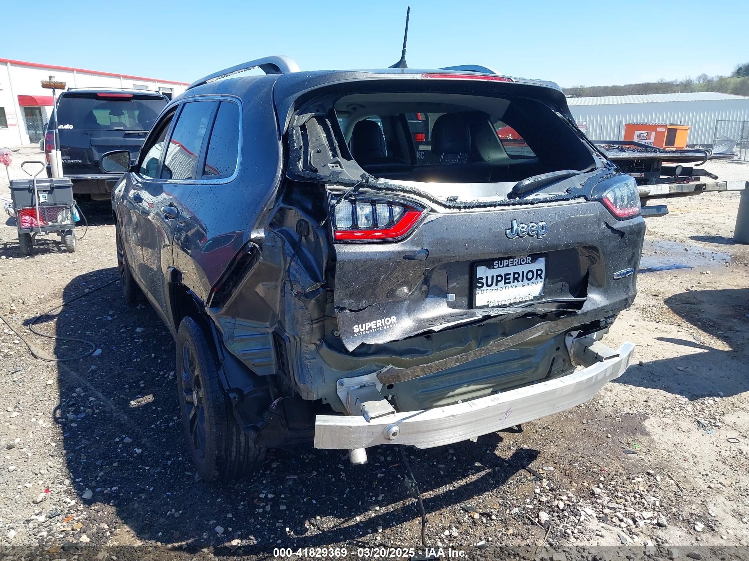 2019 Jeep Cherokee Latitude Plus Fwd Серый vin: 1C4PJLLB6KD396134