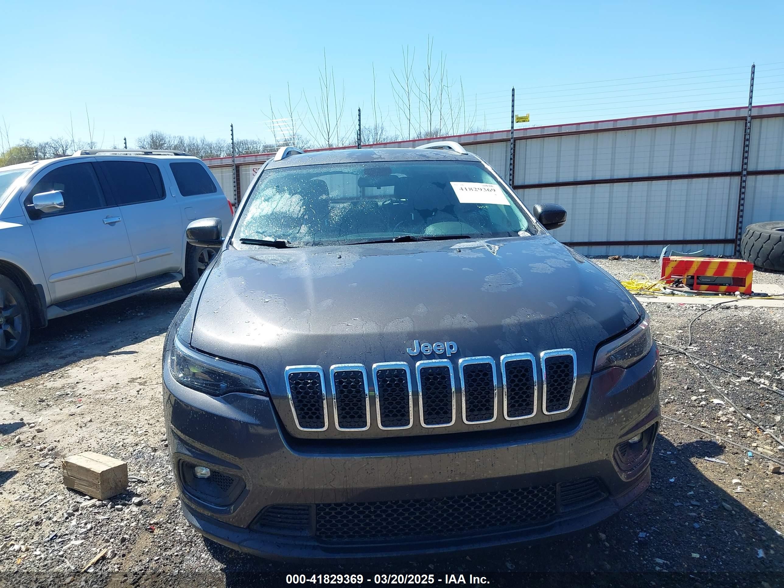 2019 Jeep Cherokee Latitude Plus Fwd Серый vin: 1C4PJLLB6KD396134