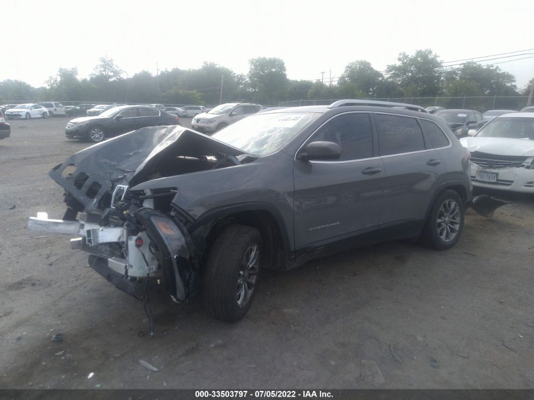 2019 Jeep Cherokee Latitude Plus Gray vin: 1C4PJLLB6KD454615