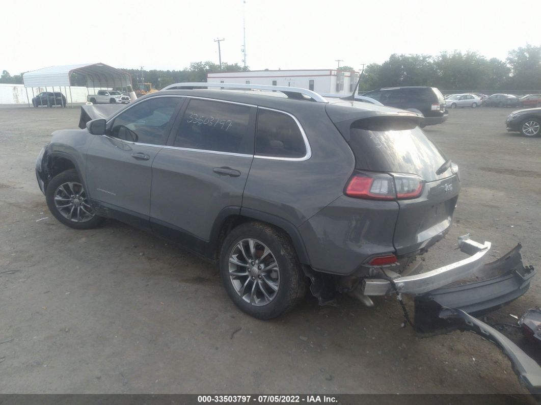 2019 Jeep Cherokee Latitude Plus Gray vin: 1C4PJLLB6KD454615