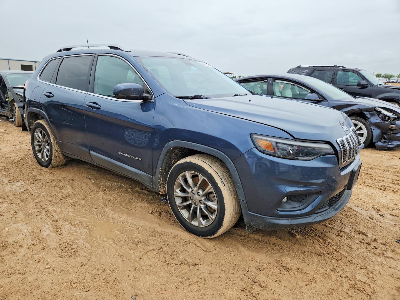 2020 Jeep Cherokee Latitude Plus Blue vin: 1C4PJLLB6LD585674