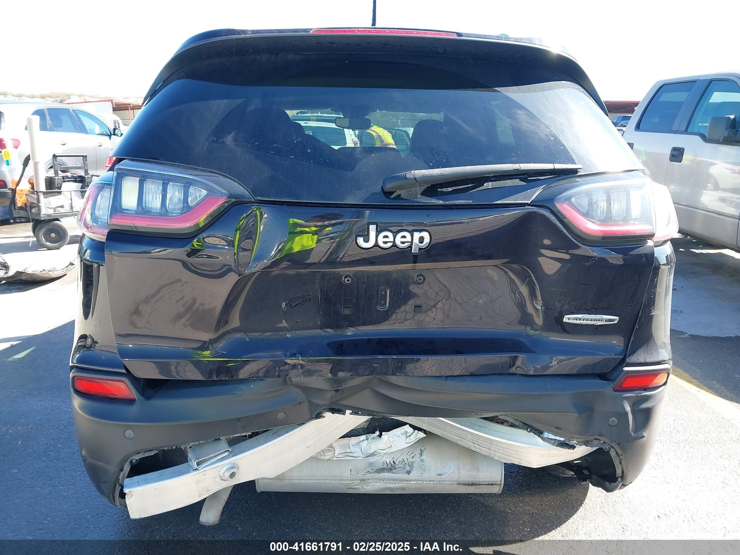 2021 Jeep Cherokee Latitude Plus Fwd Black vin: 1C4PJLLB6MD155810