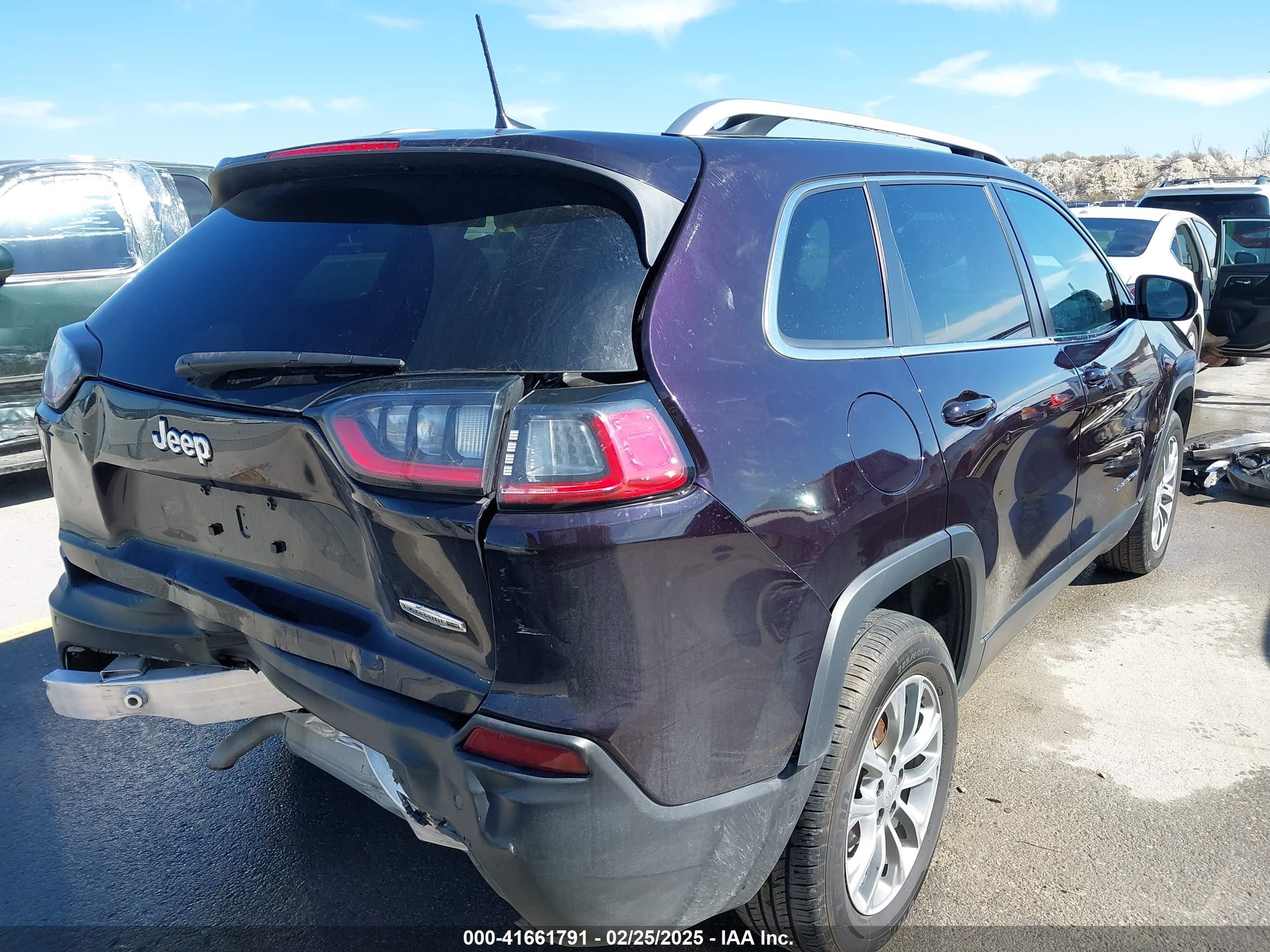 2021 Jeep Cherokee Latitude Plus Fwd Black vin: 1C4PJLLB6MD155810