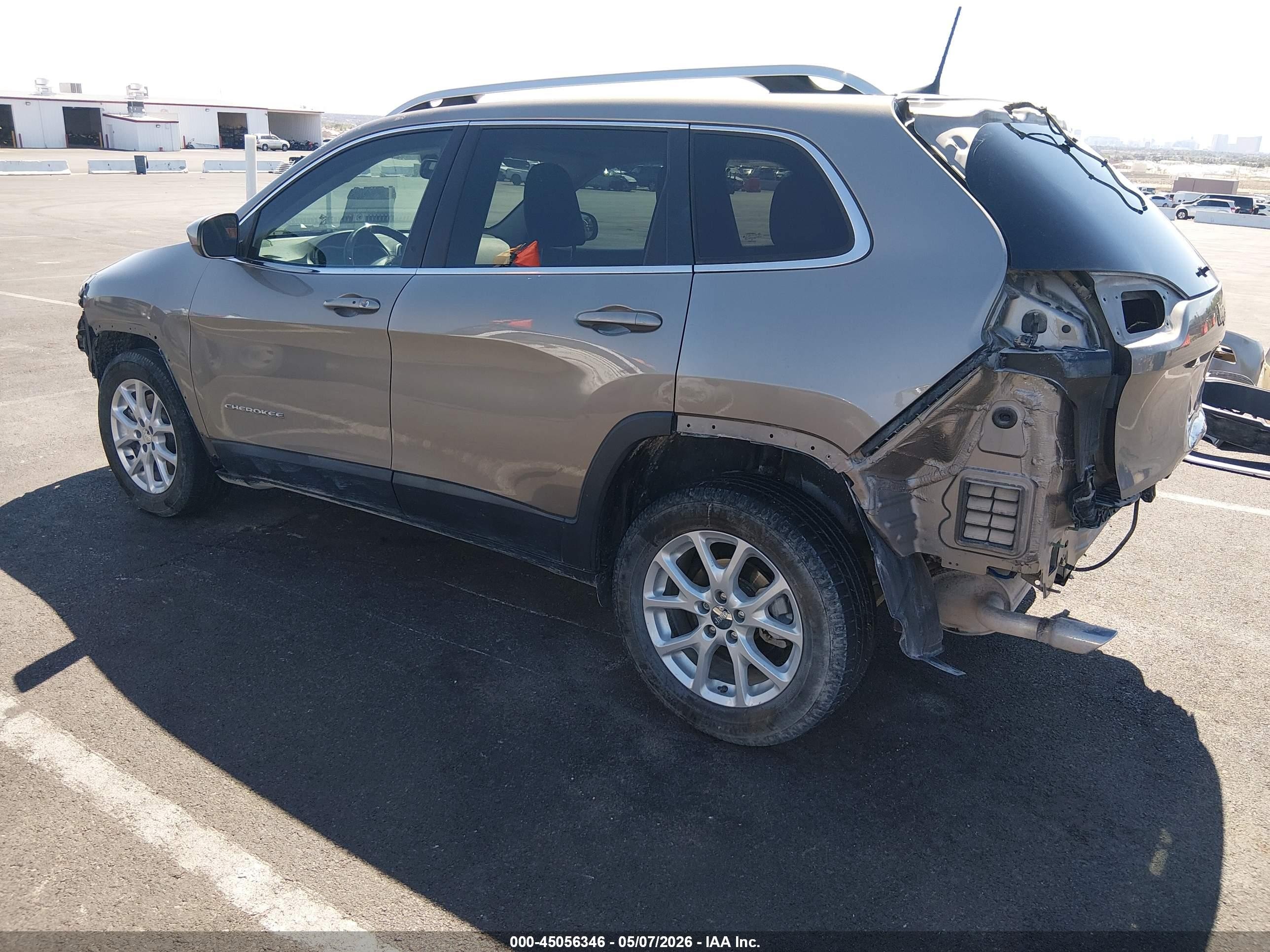 2018 Jeep Cherokee Latitude Plus Fwd Желто-коричневый vin: 1C4PJLLB7JD587348
