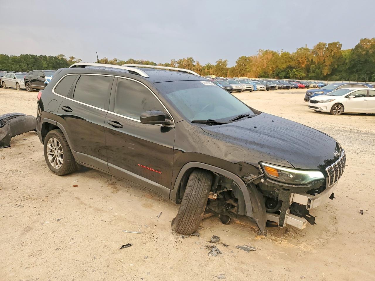 2019 Jeep Cherokee Latitude Plus Black vin: 1C4PJLLB7KD202503