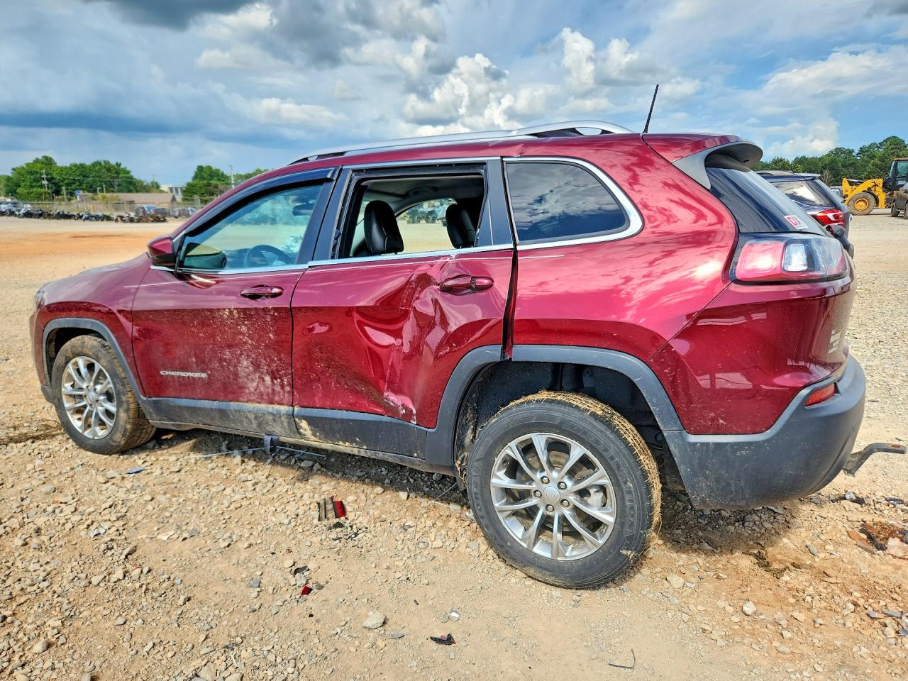 2019 Jeep Cherokee Latitude Plus Красный vin: 1C4PJLLB8KD175330