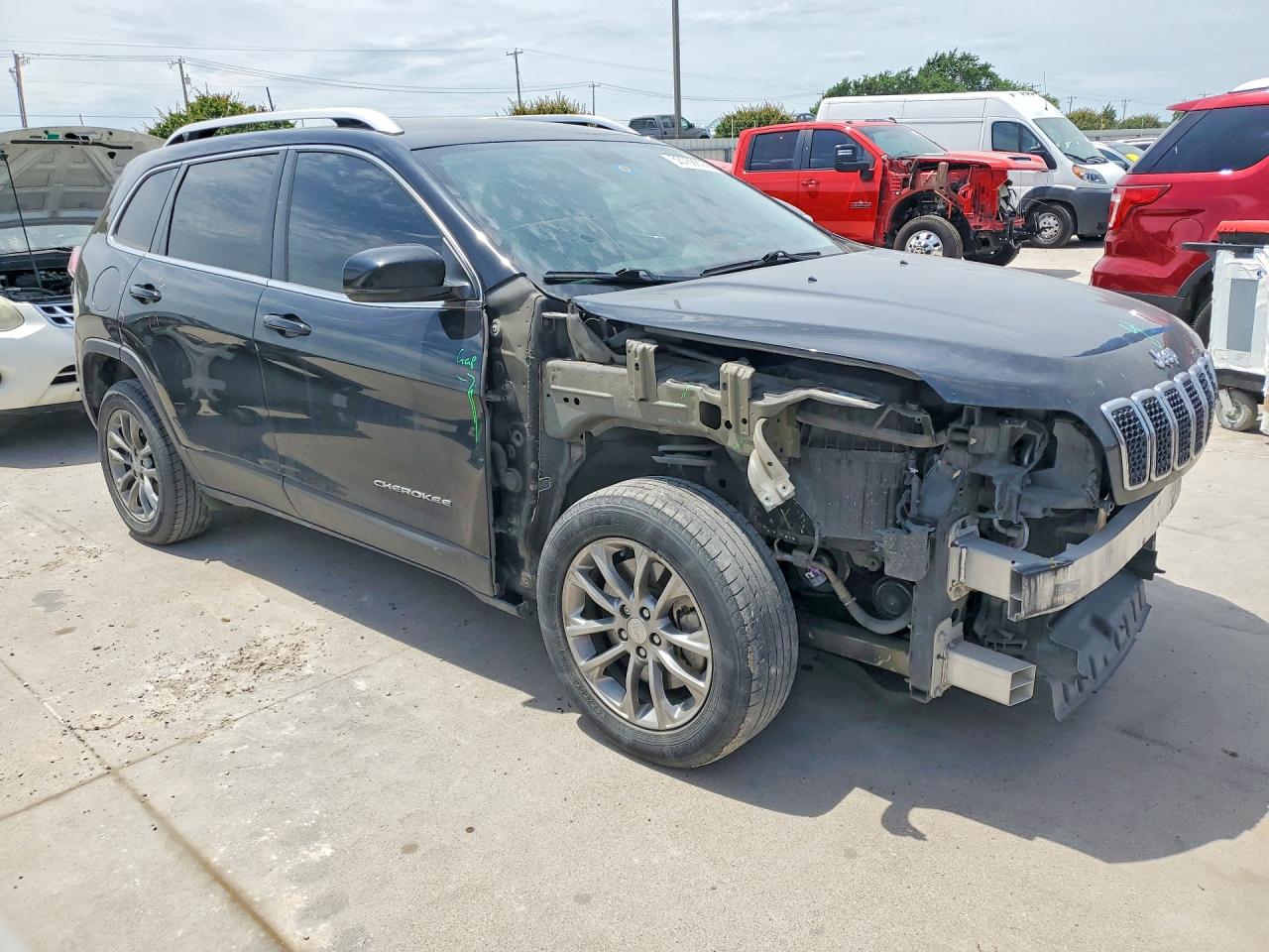 2020 Jeep Cherokee Latitude Plus Black vin: 1C4PJLLB8LD503556
