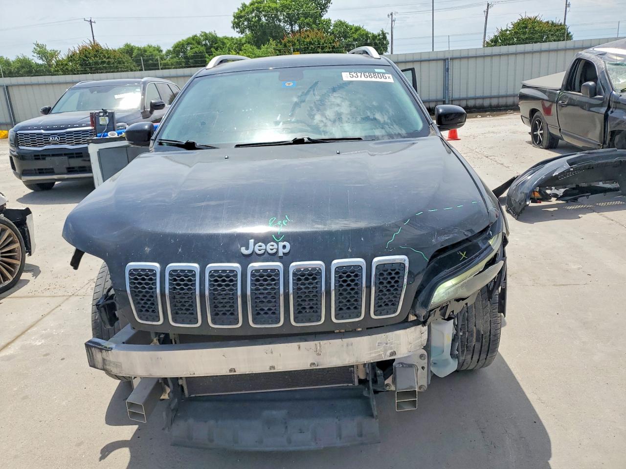 2020 Jeep Cherokee Latitude Plus Black vin: 1C4PJLLB8LD503556