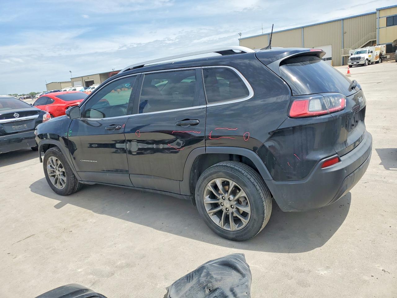2020 Jeep Cherokee Latitude Plus Black vin: 1C4PJLLB8LD503556