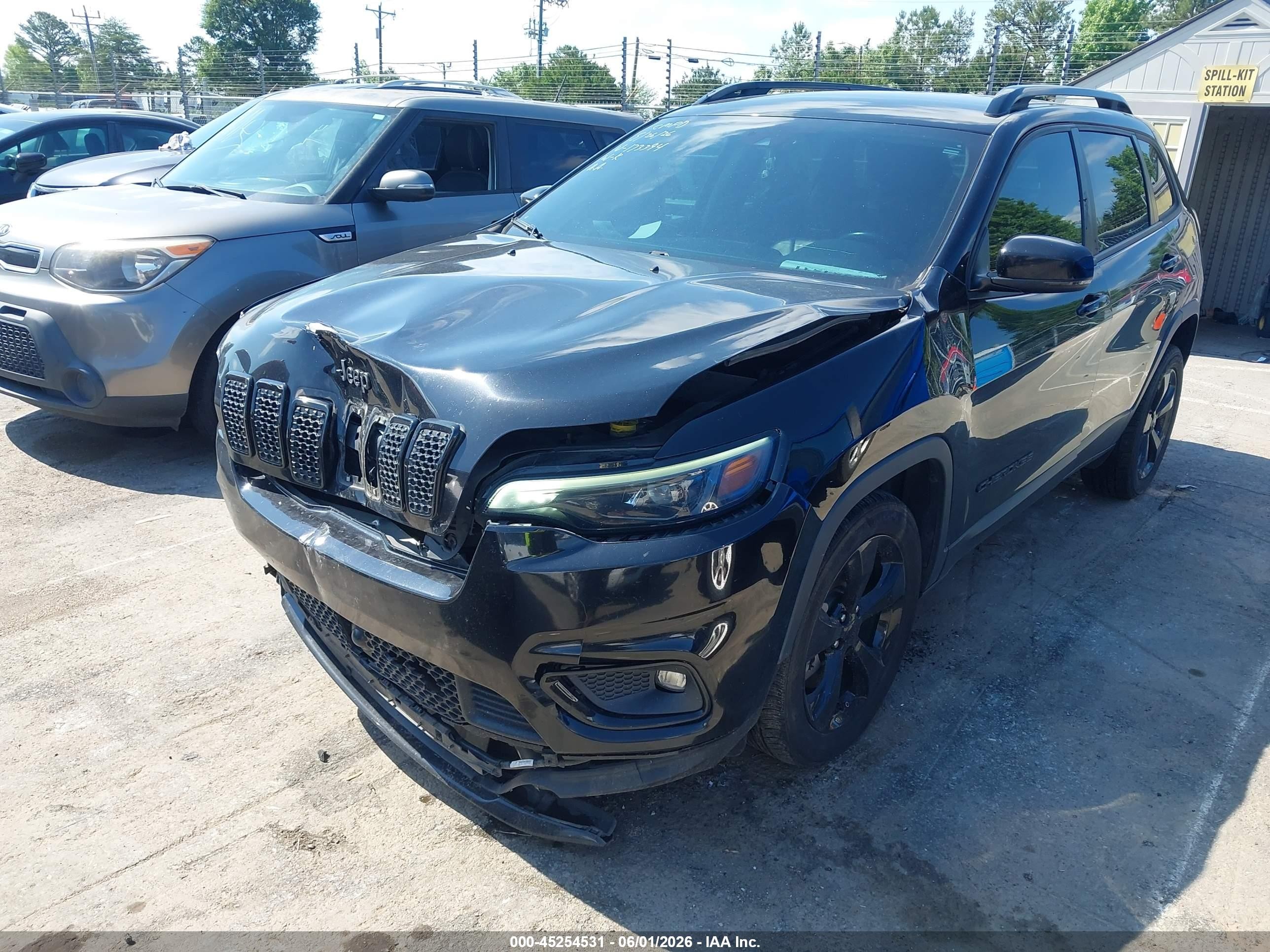 2021 Jeep Cherokee Altitude Fwd Black vin: 1C4PJLLB9MD173394