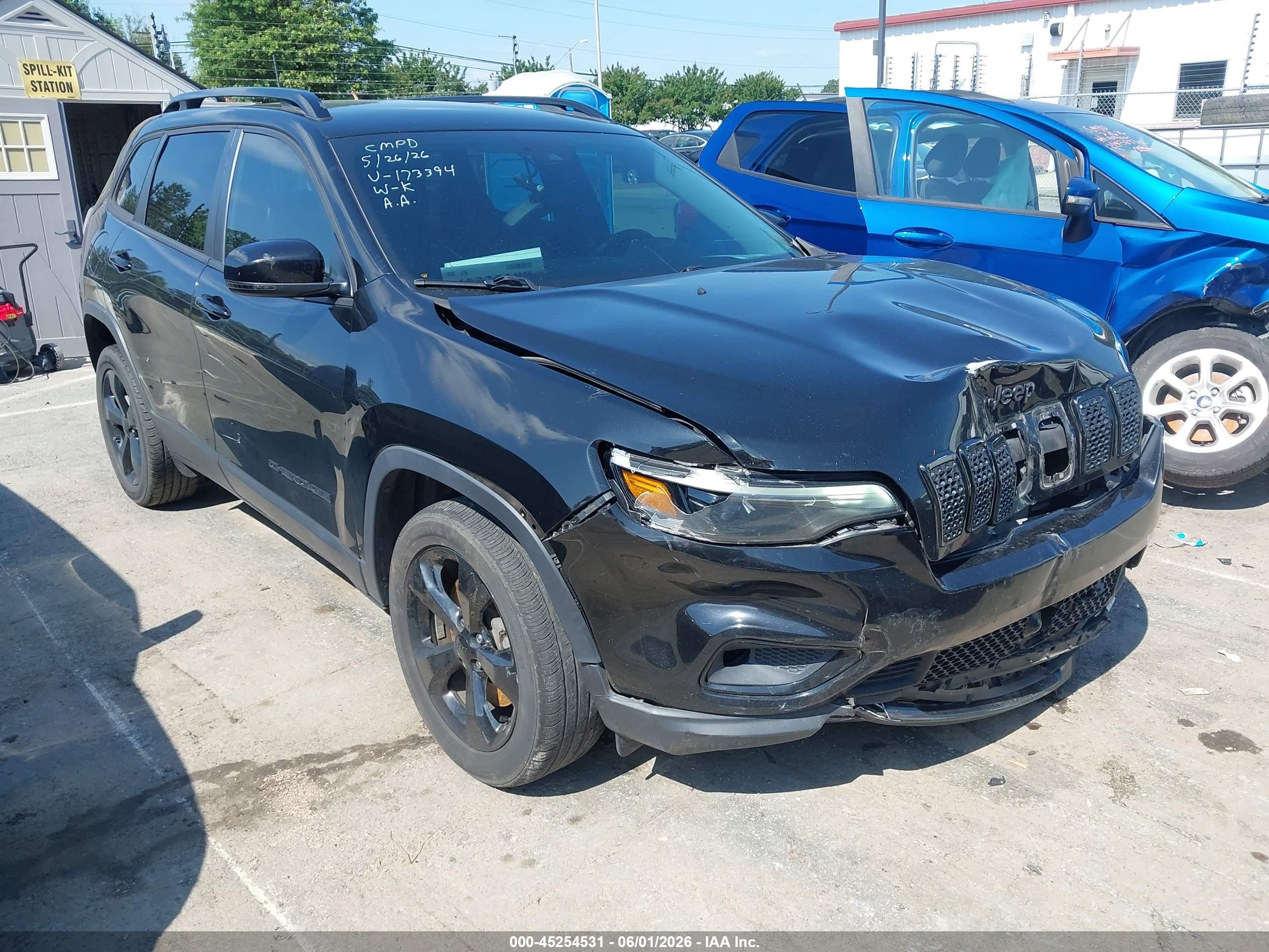 2021 Jeep Cherokee Altitude Fwd Black vin: 1C4PJLLB9MD173394