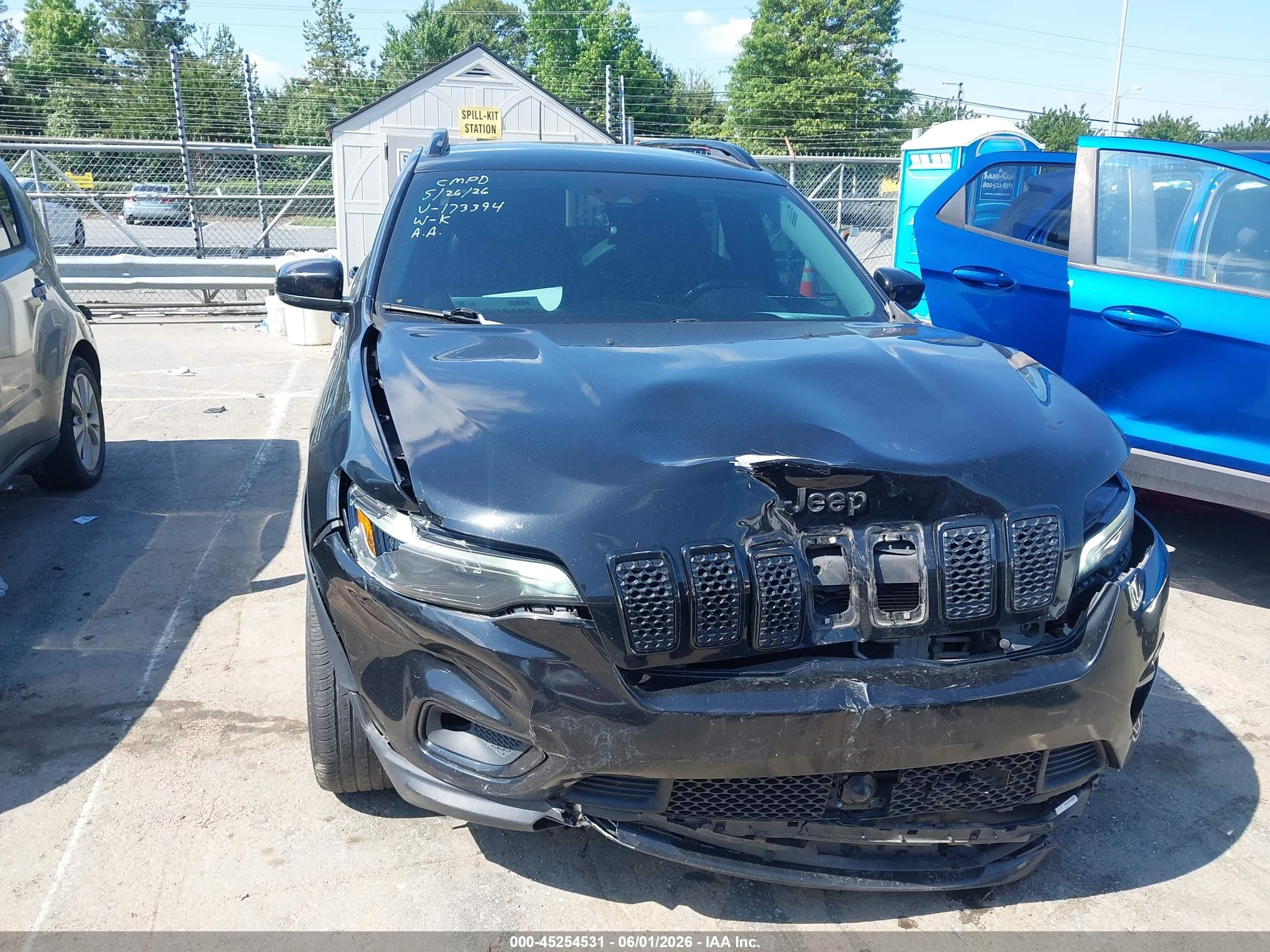 2021 Jeep Cherokee Altitude Fwd Black vin: 1C4PJLLB9MD173394