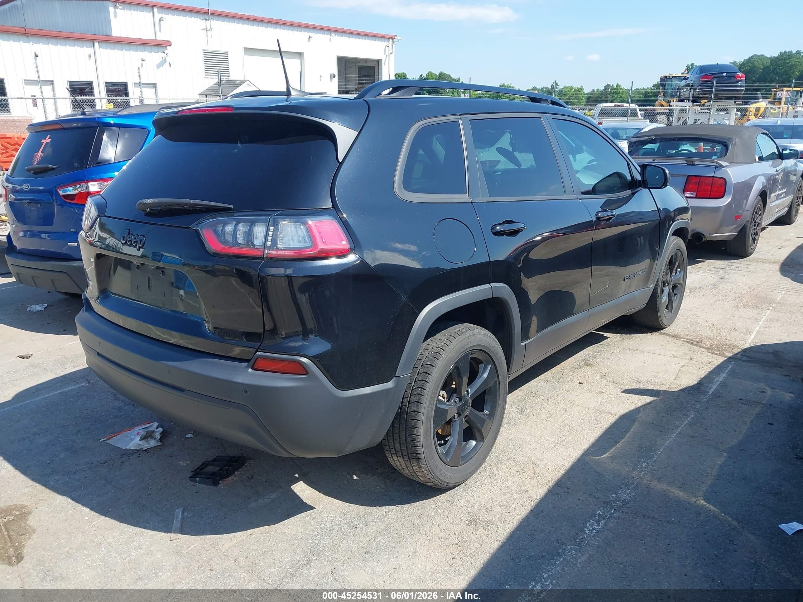 2021 Jeep Cherokee Altitude Fwd Black vin: 1C4PJLLB9MD173394