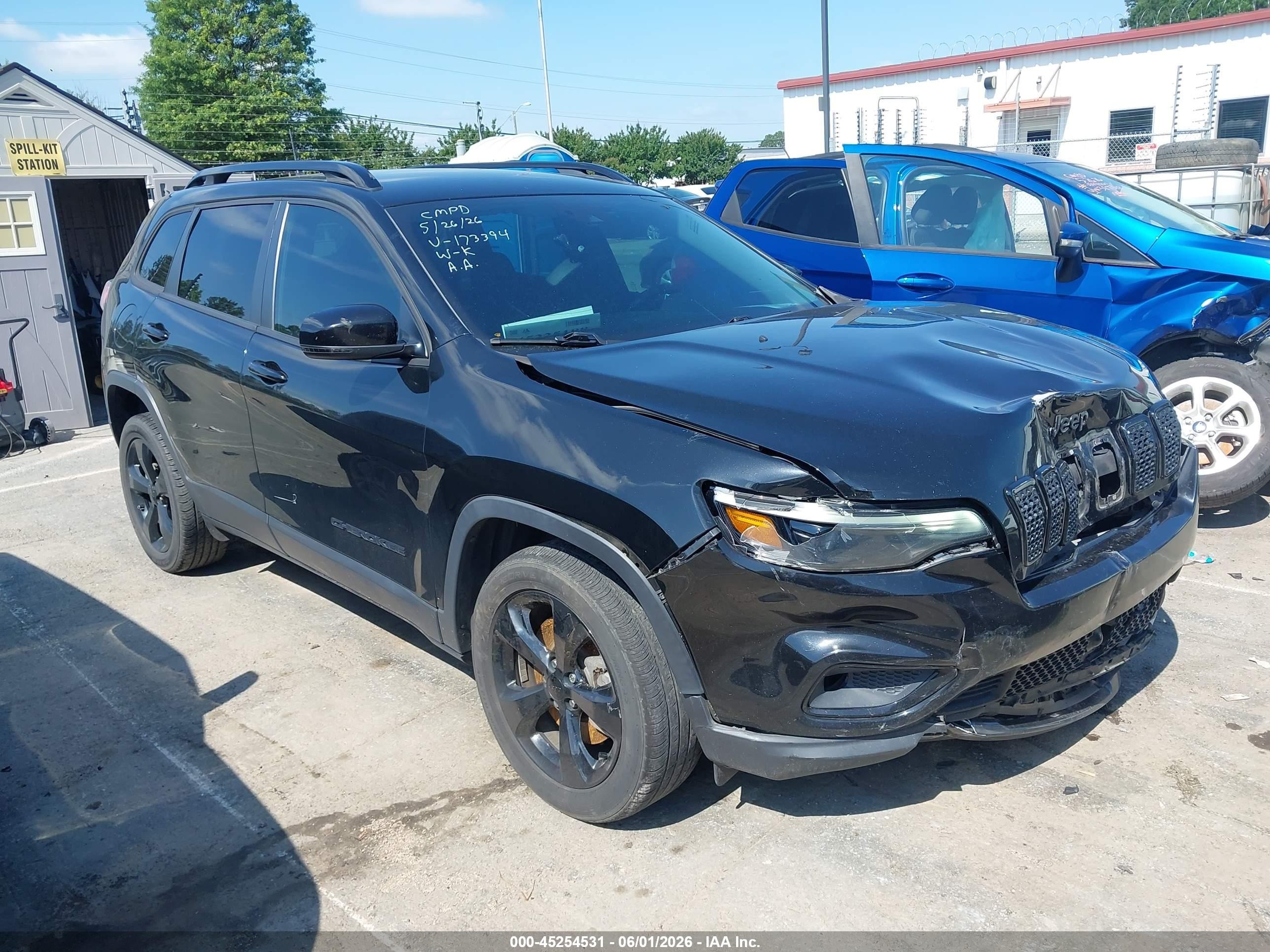 2021 Jeep Cherokee Altitude Fwd Black vin: 1C4PJLLB9MD173394