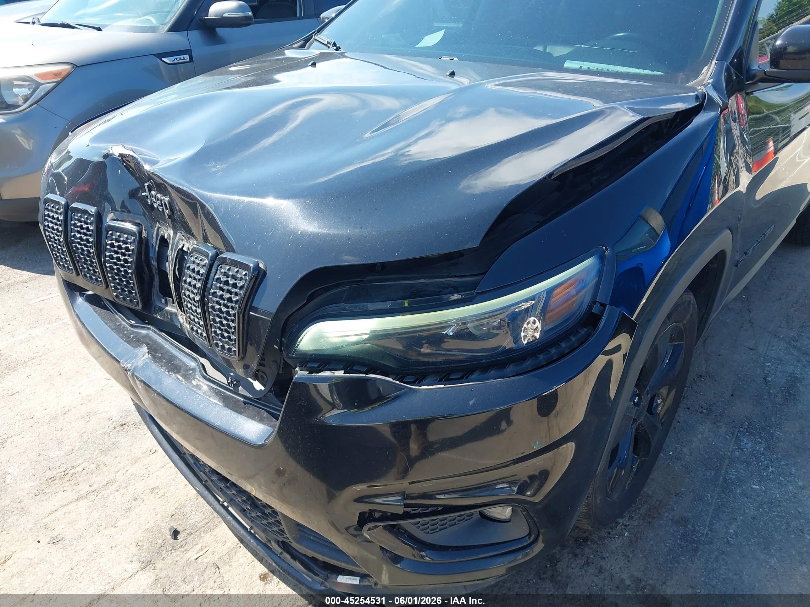 2021 Jeep Cherokee Altitude Fwd Black vin: 1C4PJLLB9MD173394