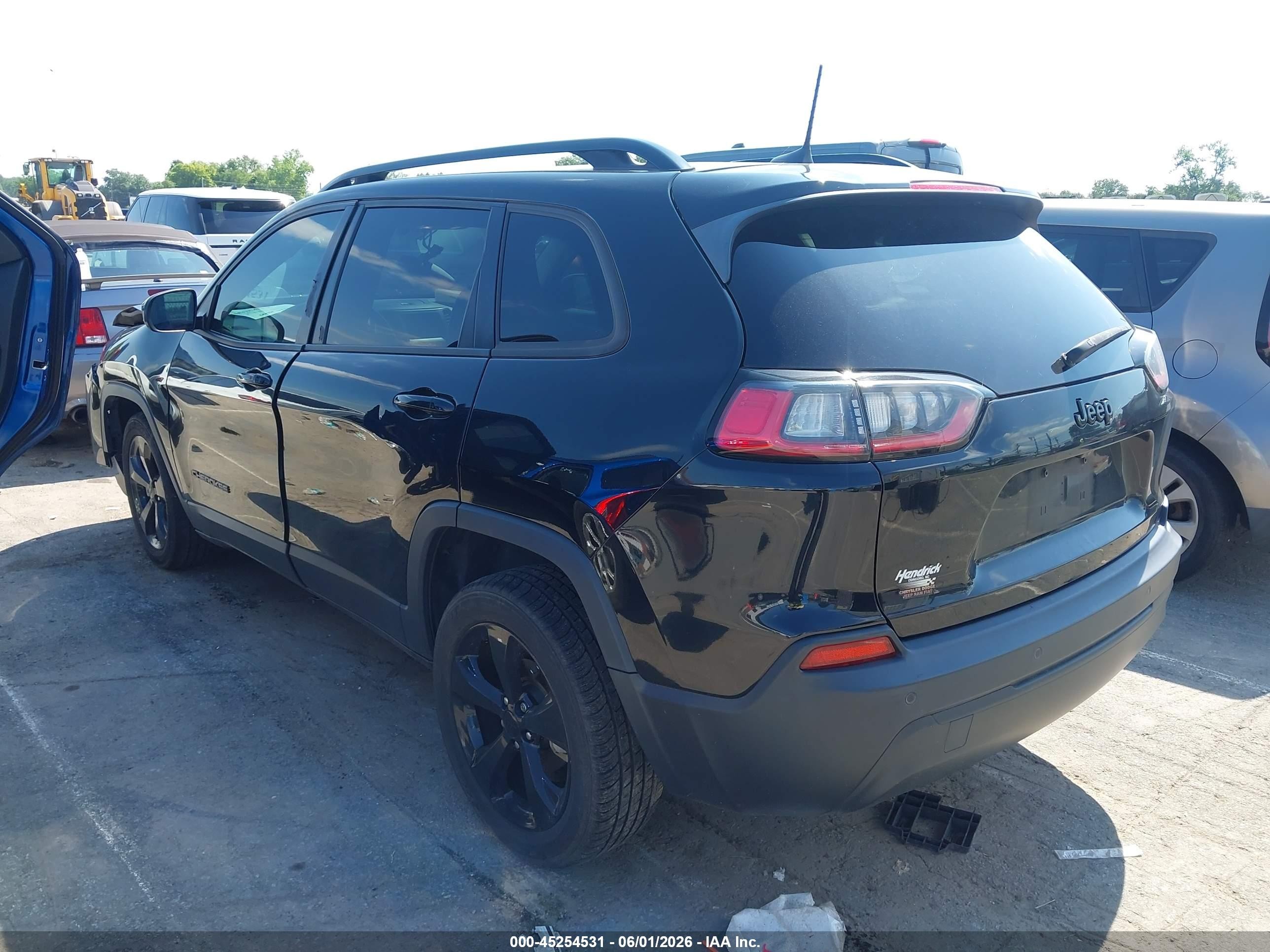 2021 Jeep Cherokee Altitude Fwd Black vin: 1C4PJLLB9MD173394