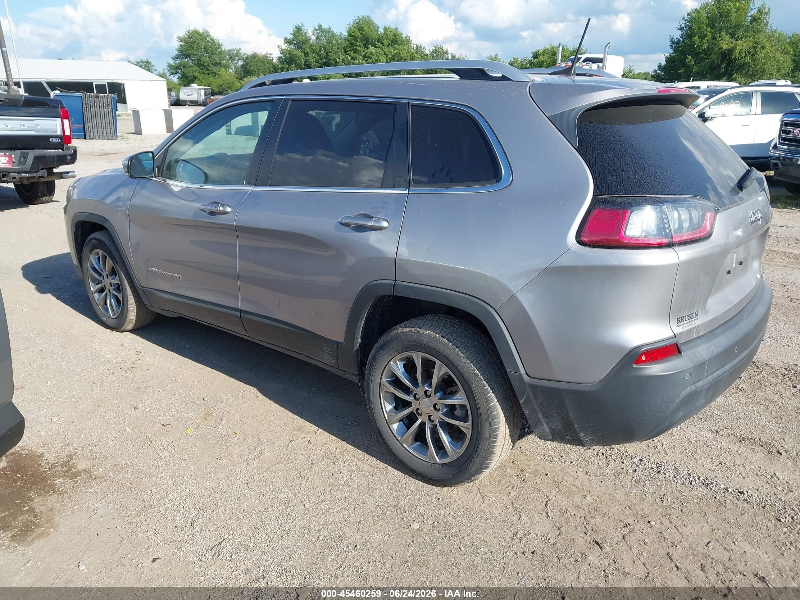 2021 Jeep Cherokee Latitude Plus Fwd Gray vin: 1C4PJLLB9MD204093