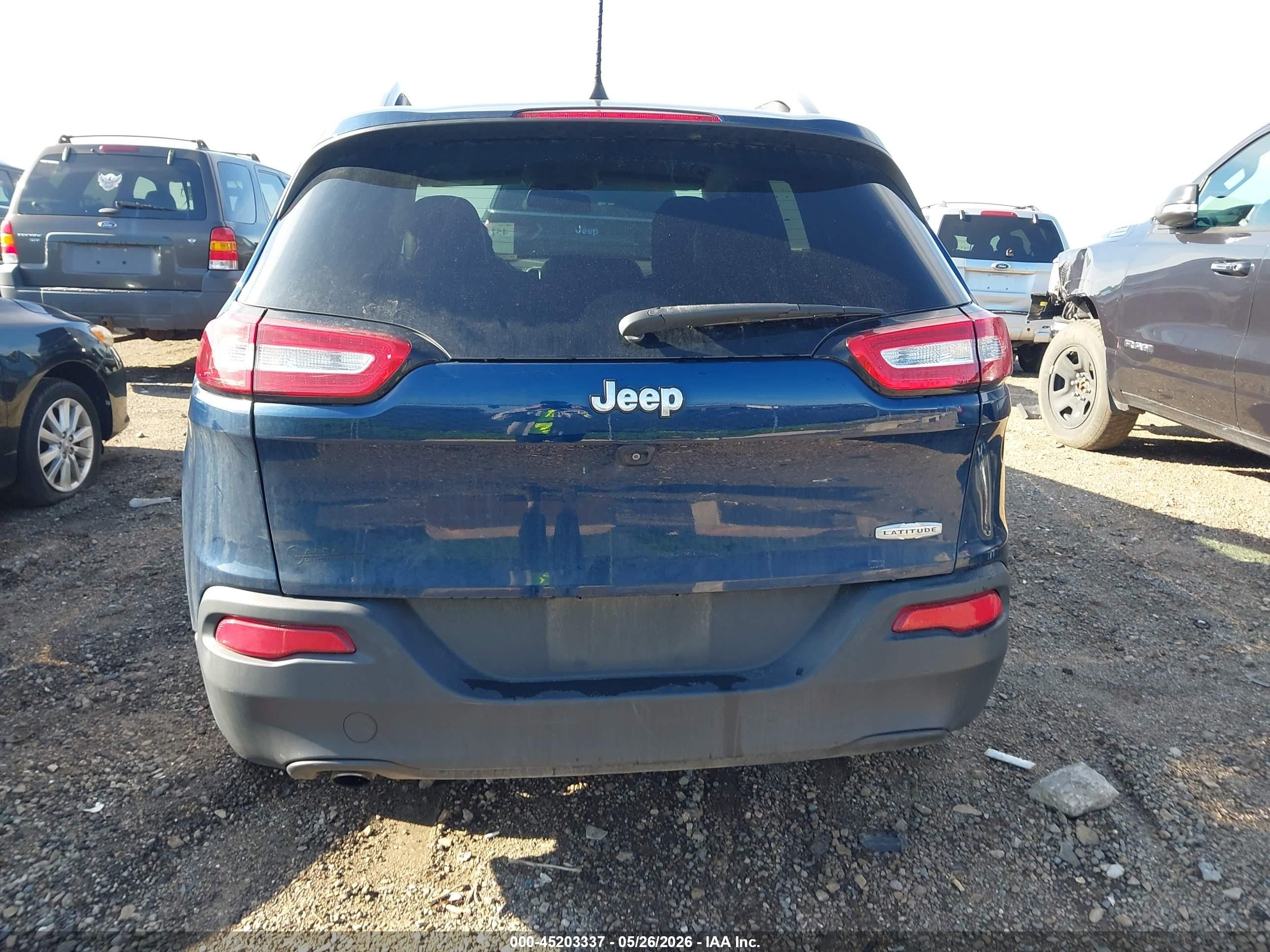 2018 Jeep Cherokee Latitude Plus Blue vin: 1C4PJLLBXJD607852