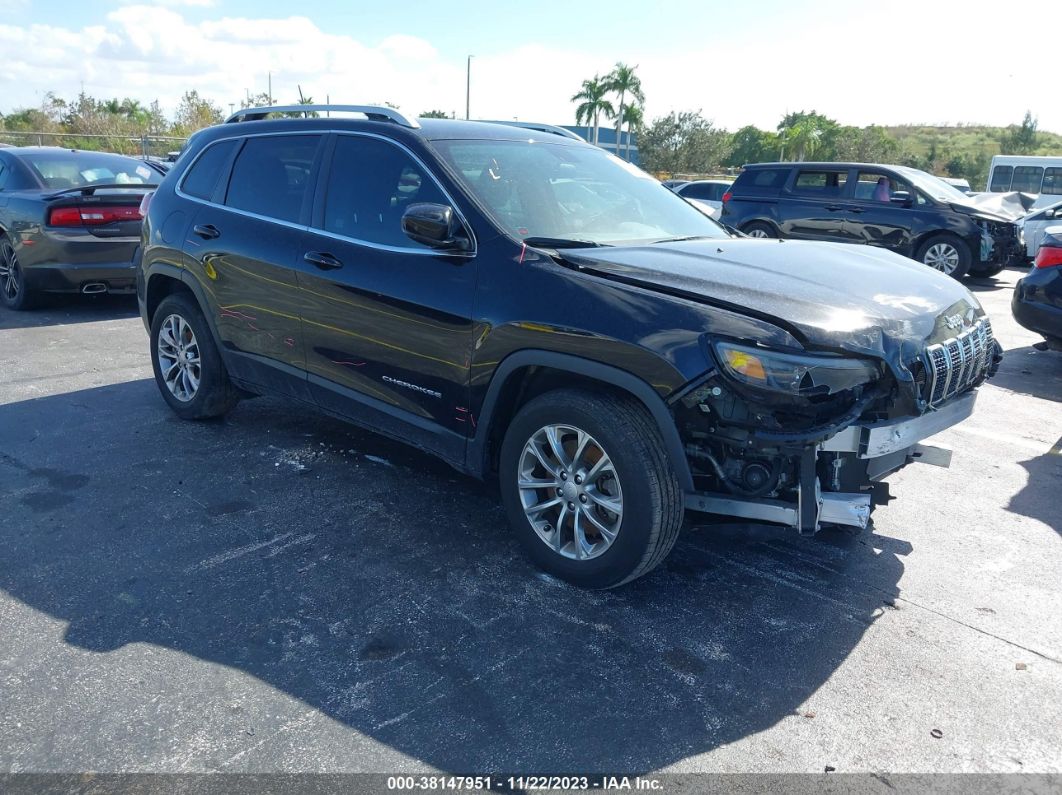 2019 Jeep Cherokee Latitude Plus Fwd Черный vin: 1C4PJLLBXKD301154