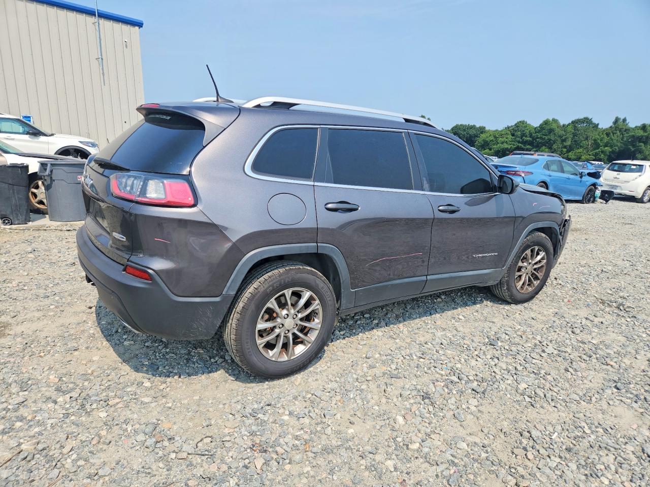 2019 Jeep Cherokee Latitude Plus Gray vin: 1C4PJLLX1KD170823