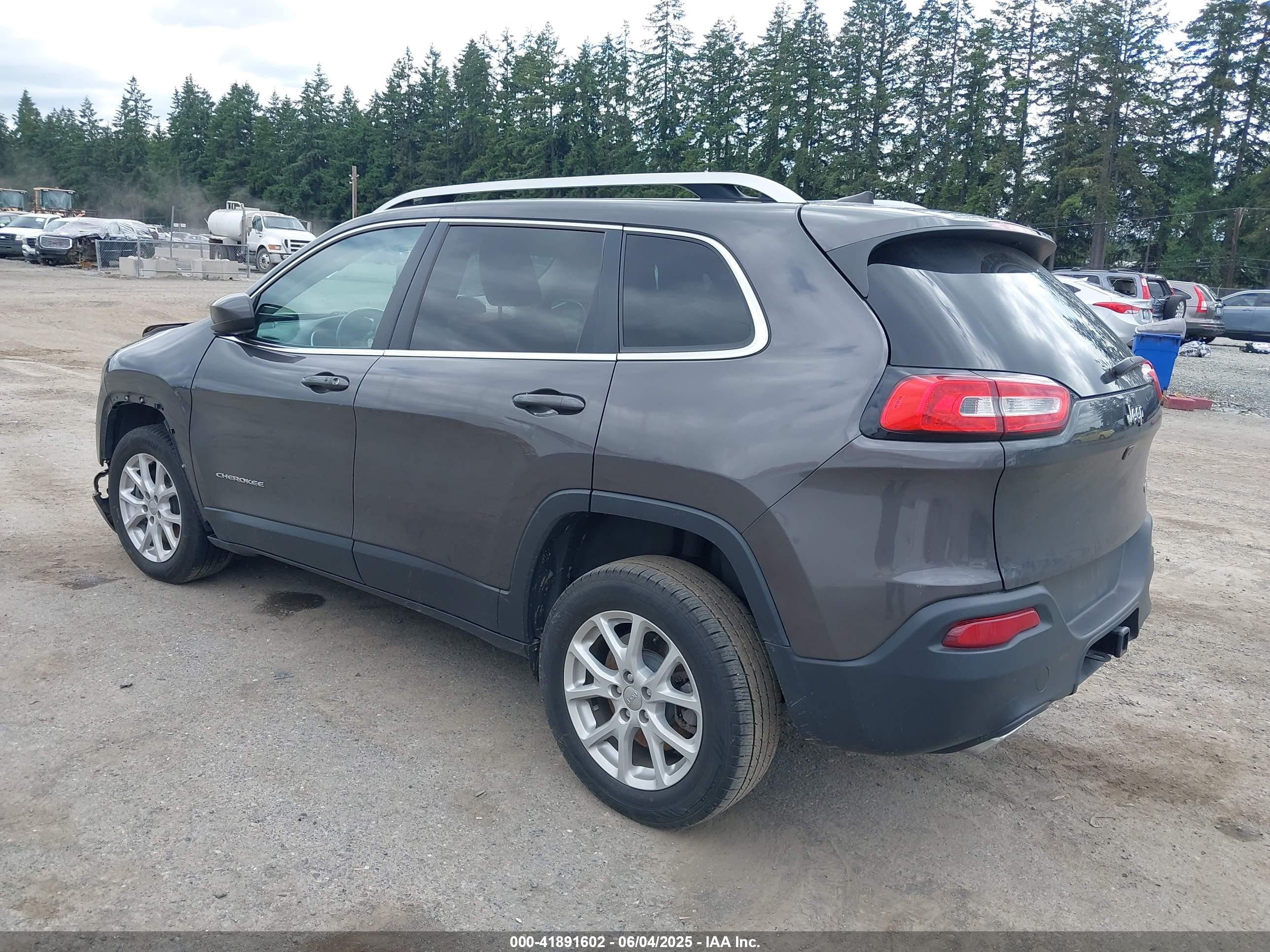 2018 Jeep Cherokee Latitude Plus Fwd Серый vin: 1C4PJLLX7JD556922