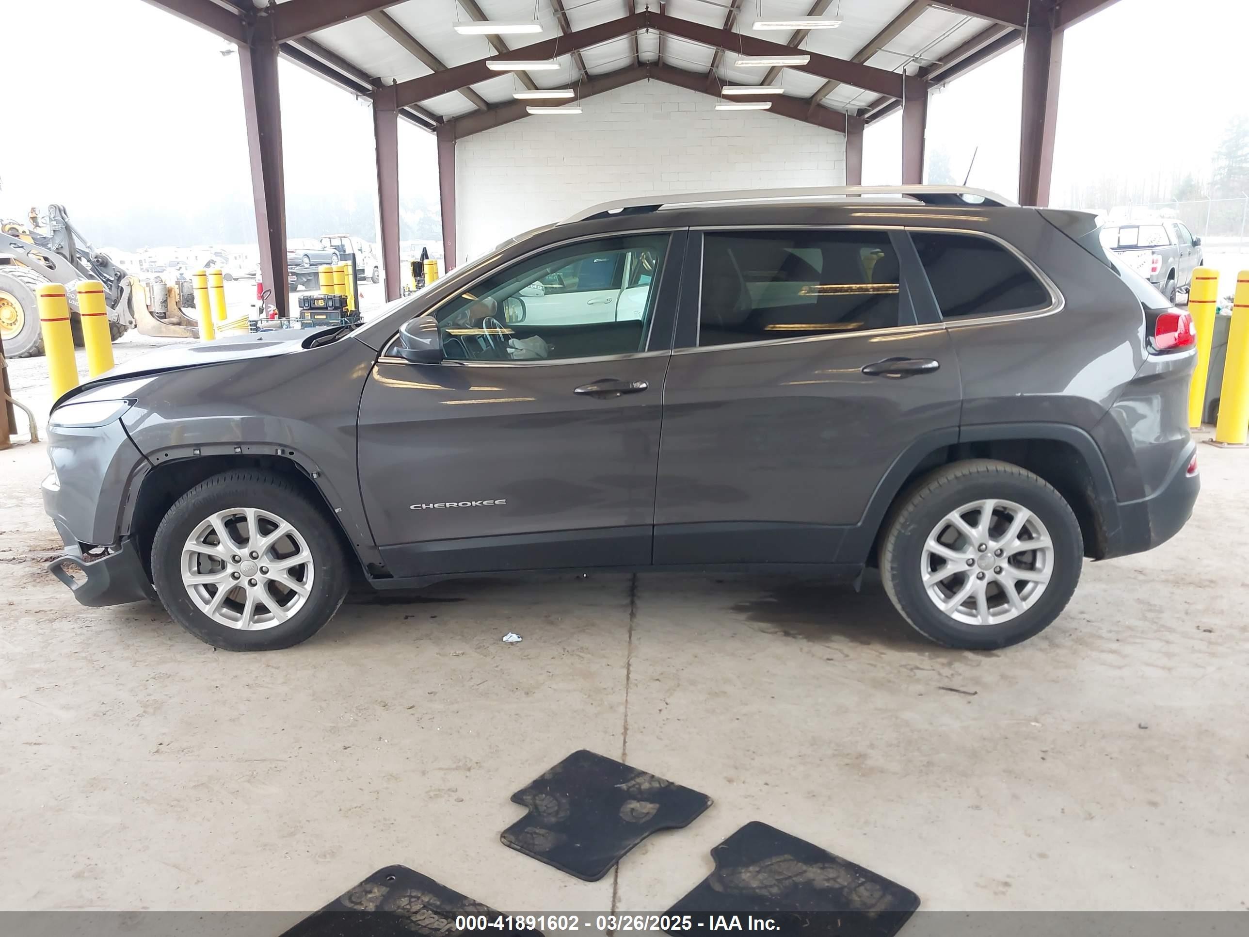2018 Jeep Cherokee Latitude Plus Fwd Серый vin: 1C4PJLLX7JD556922