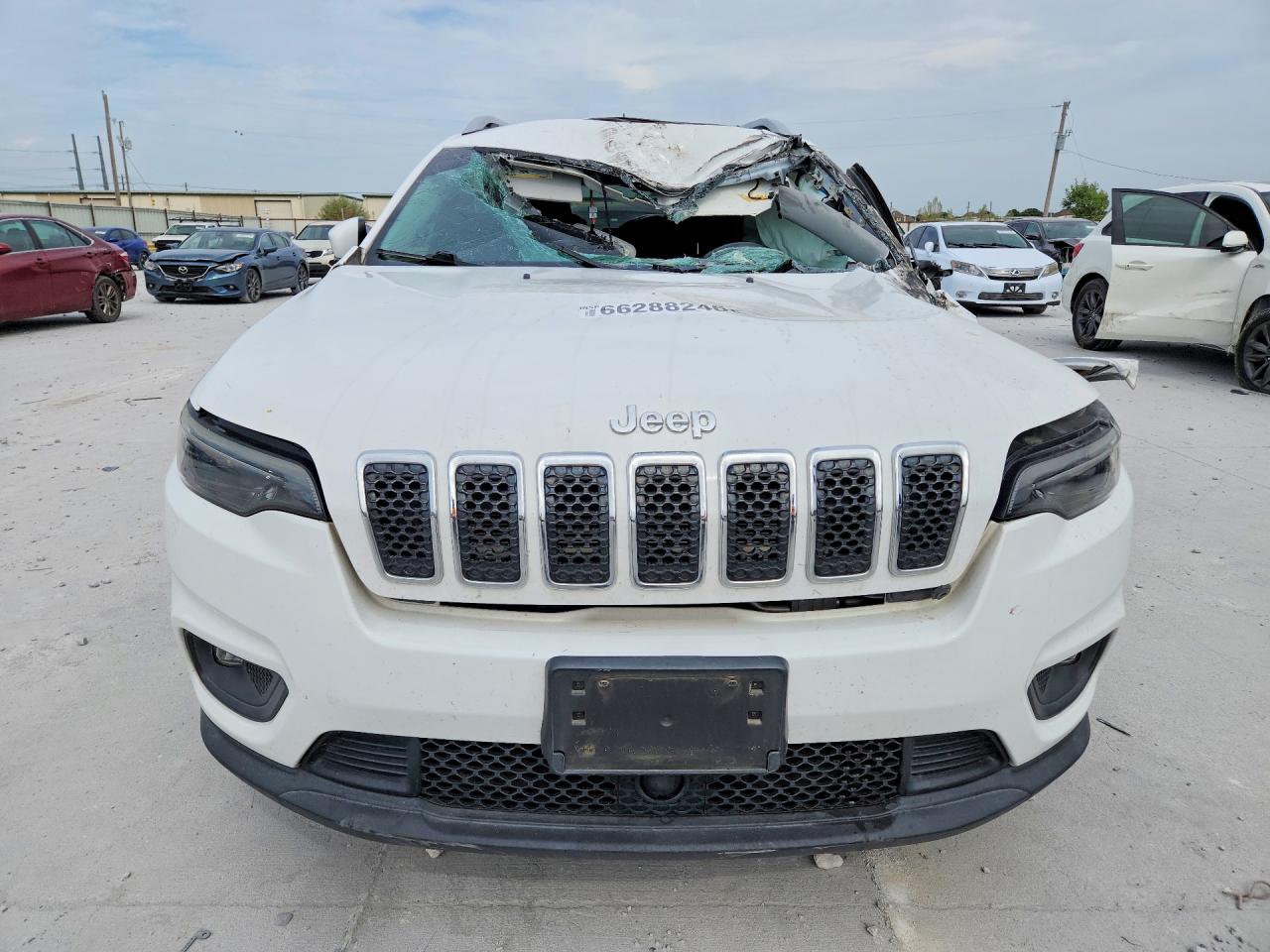 2021 Jeep Cherokee Latitude Lux White vin: 1C4PJLMX3MD107630