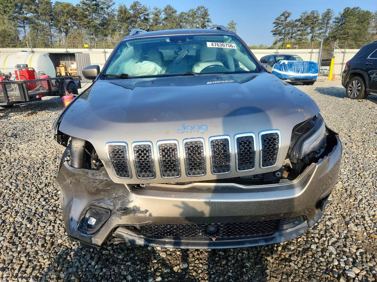 2021 Jeep Cherokee Latitude Lux Gray vin: 1C4PJLMX9MD155875