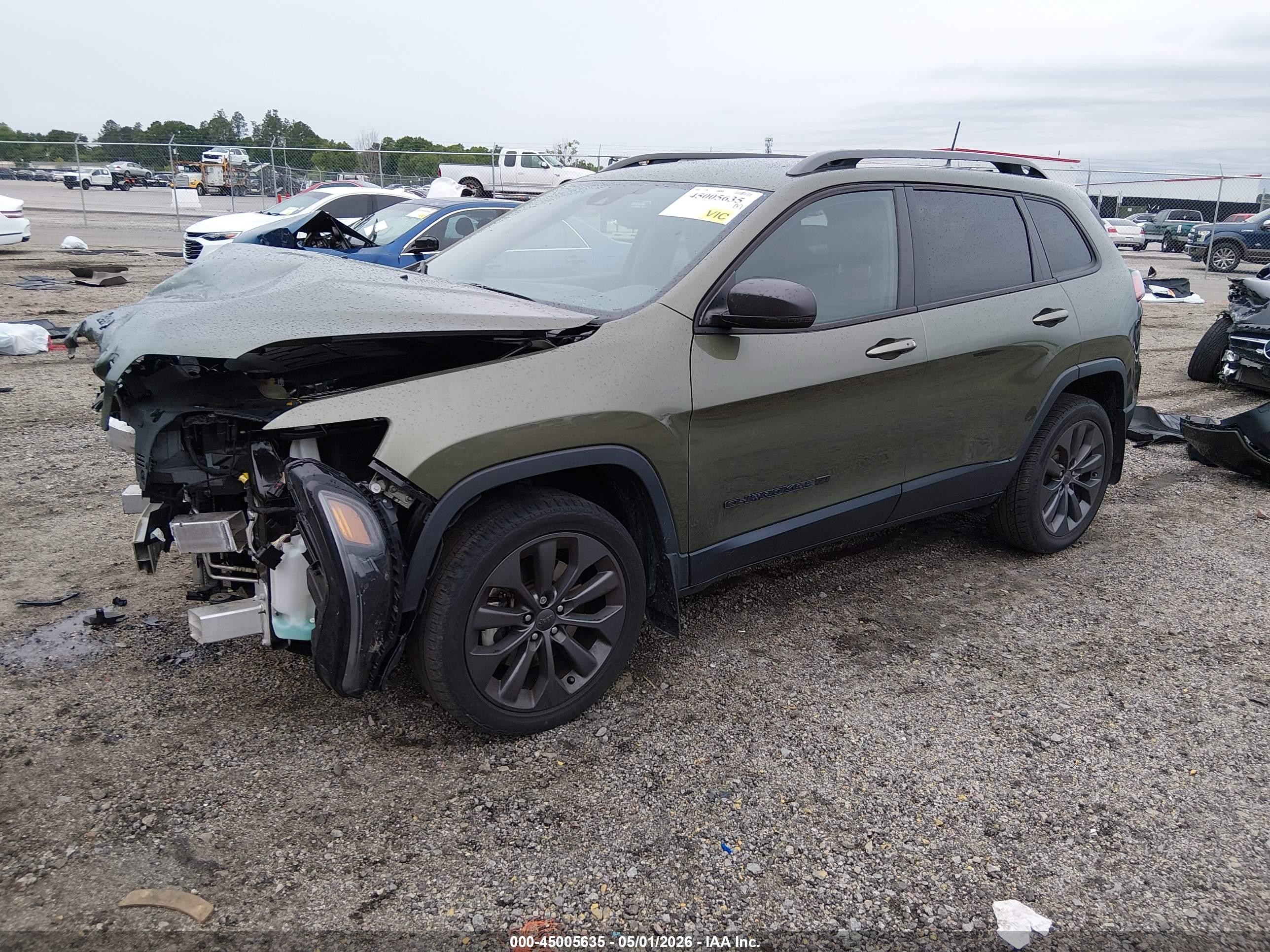 2021 Jeep Cherokee 80th Anniversary Fwd Green vin: 1C4PJLMXXMD168599