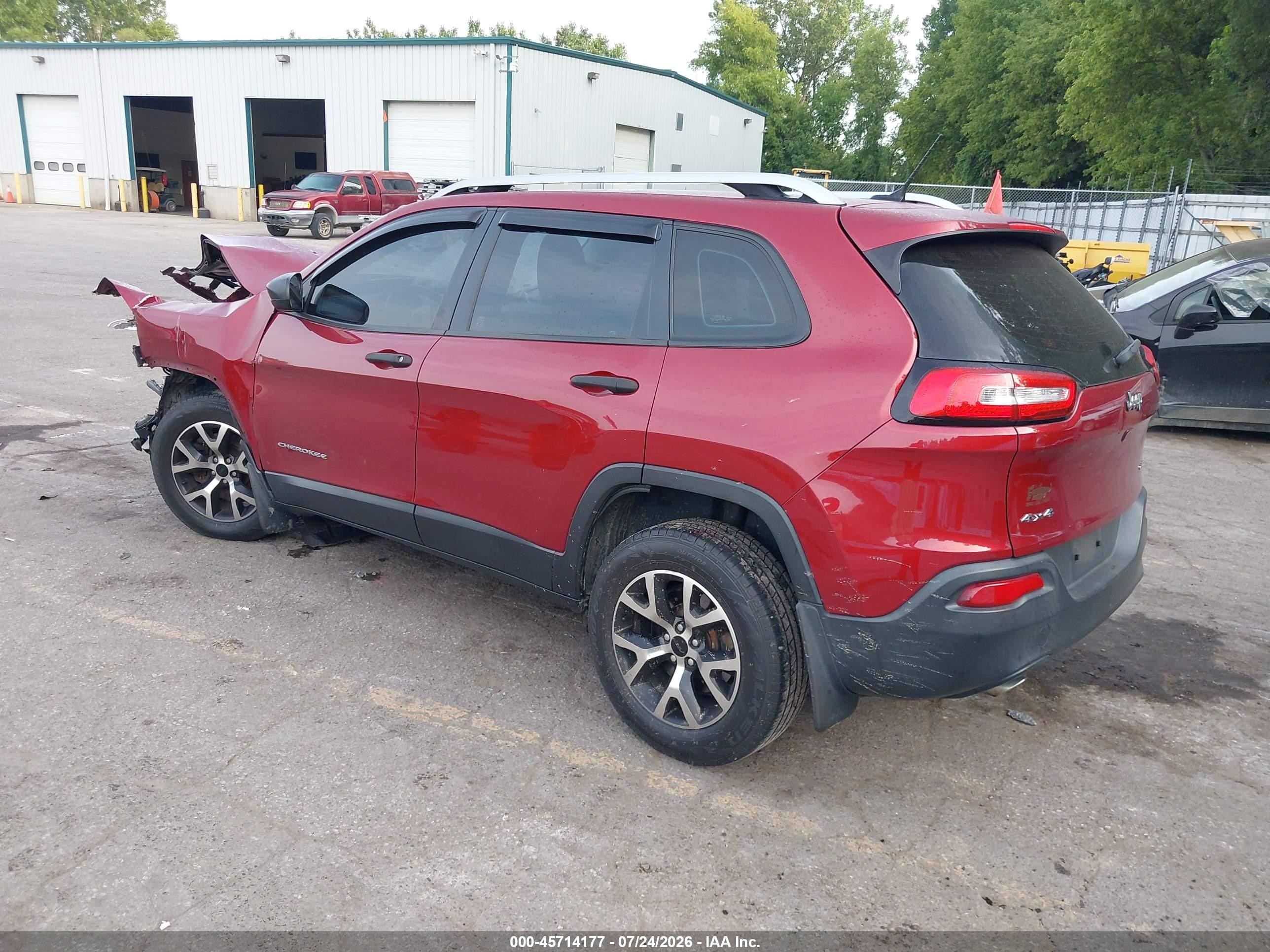2015 Jeep Cherokee Sport Burgundy vin: 1C4PJMAB0FW741550
