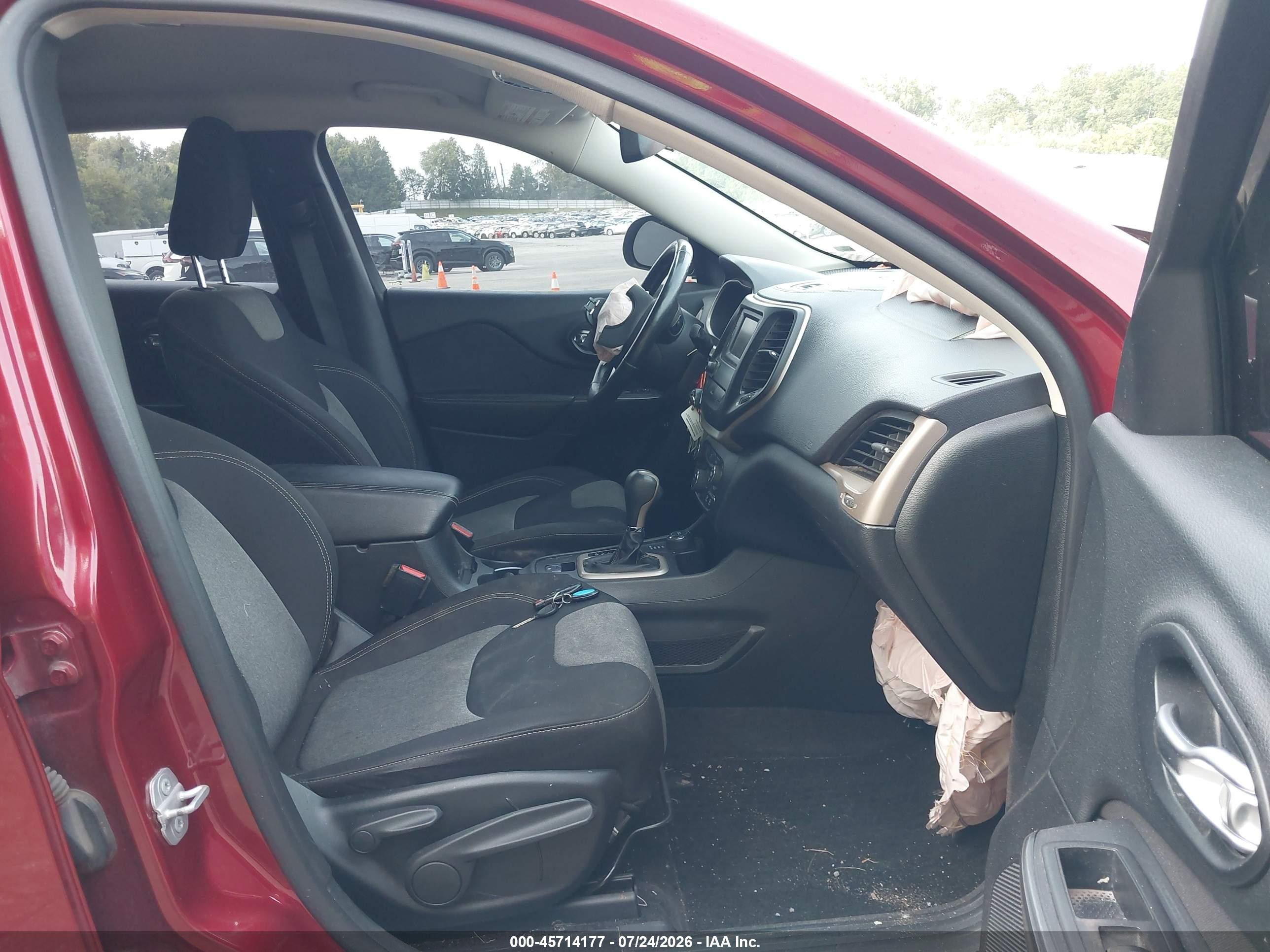 2015 Jeep Cherokee Sport Burgundy vin: 1C4PJMAB0FW741550