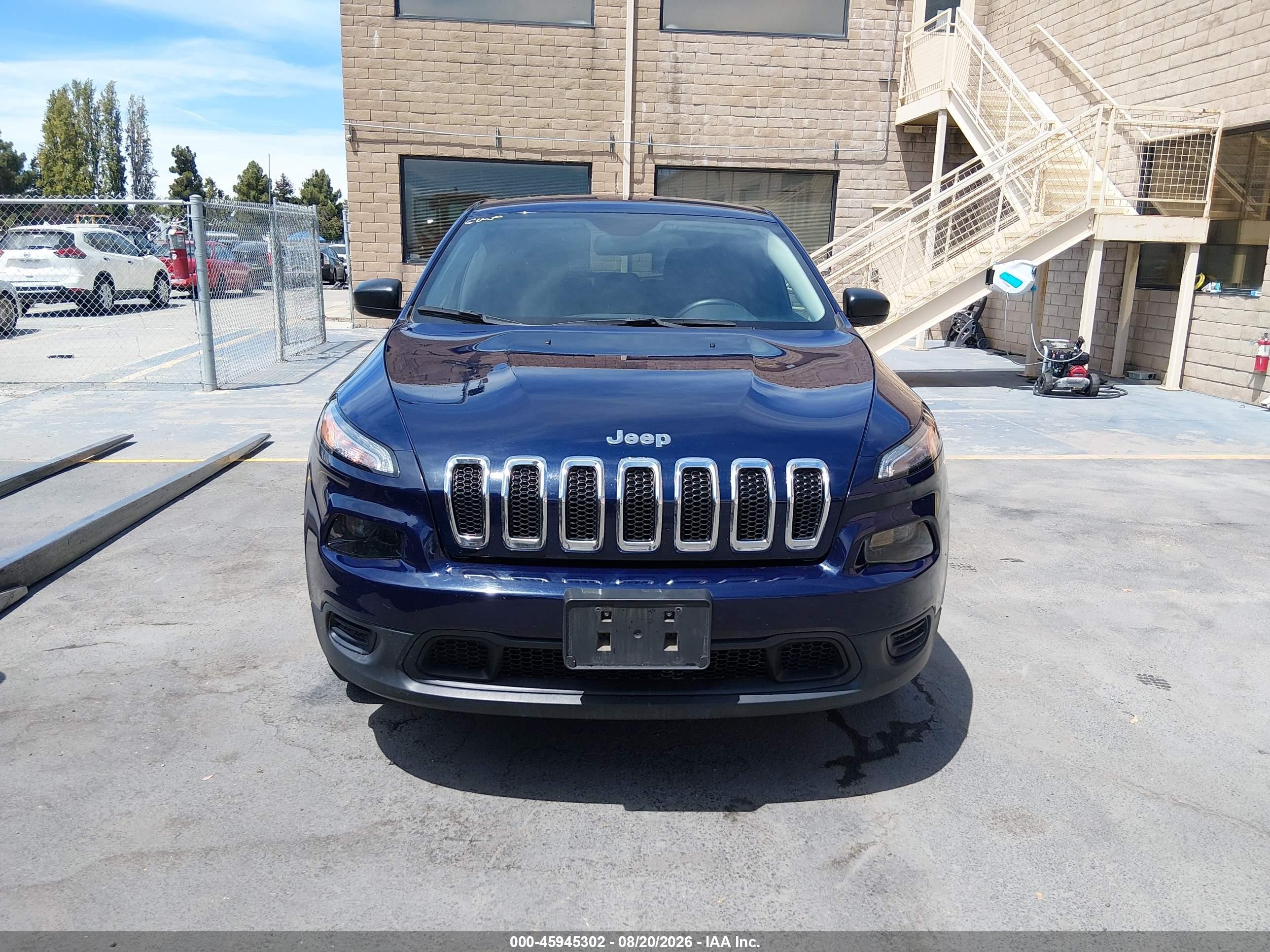2016 Jeep Cherokee Sport Blue vin: 1C4PJMAB0GW337391