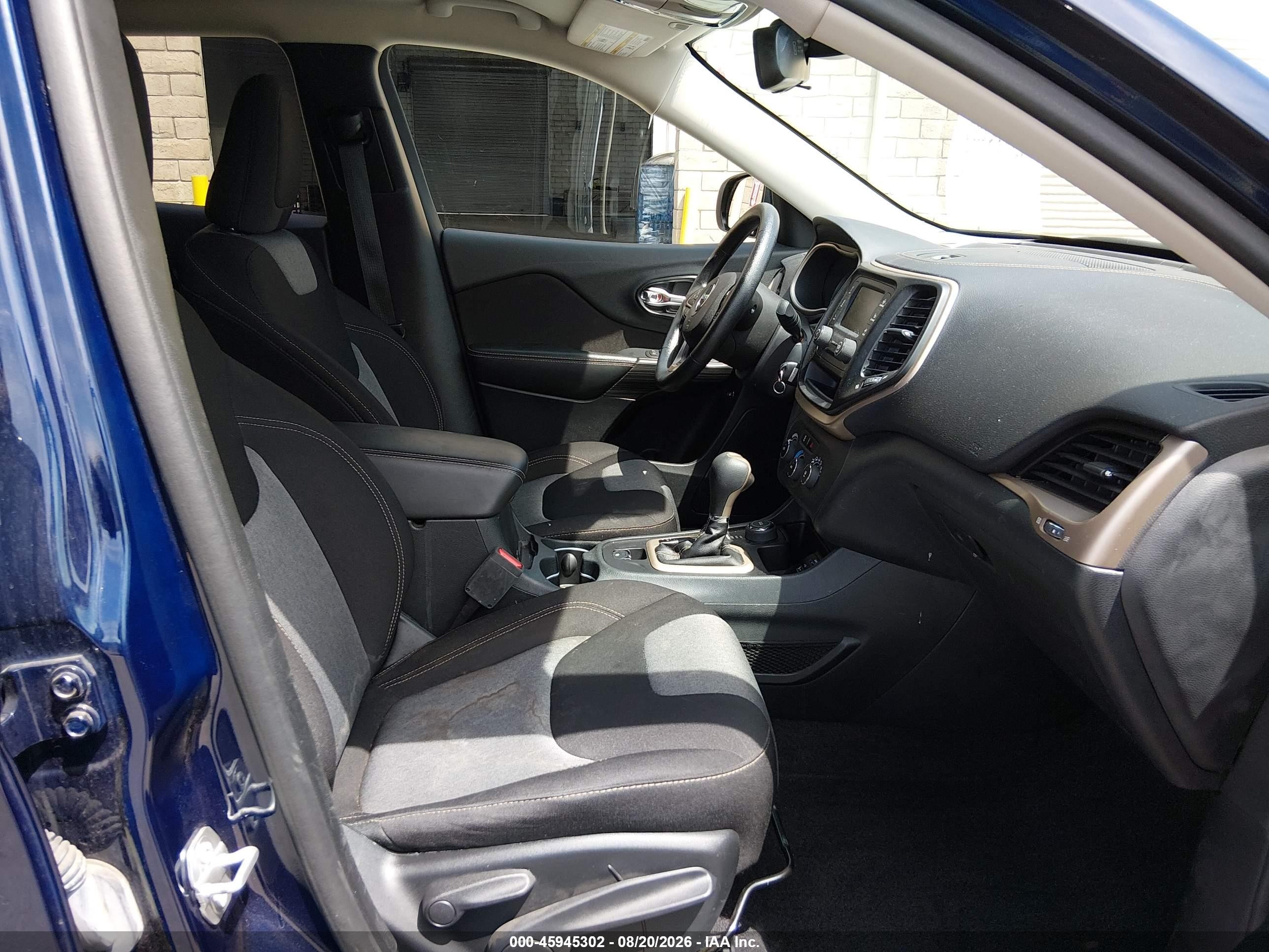 2016 Jeep Cherokee Sport Blue vin: 1C4PJMAB0GW337391