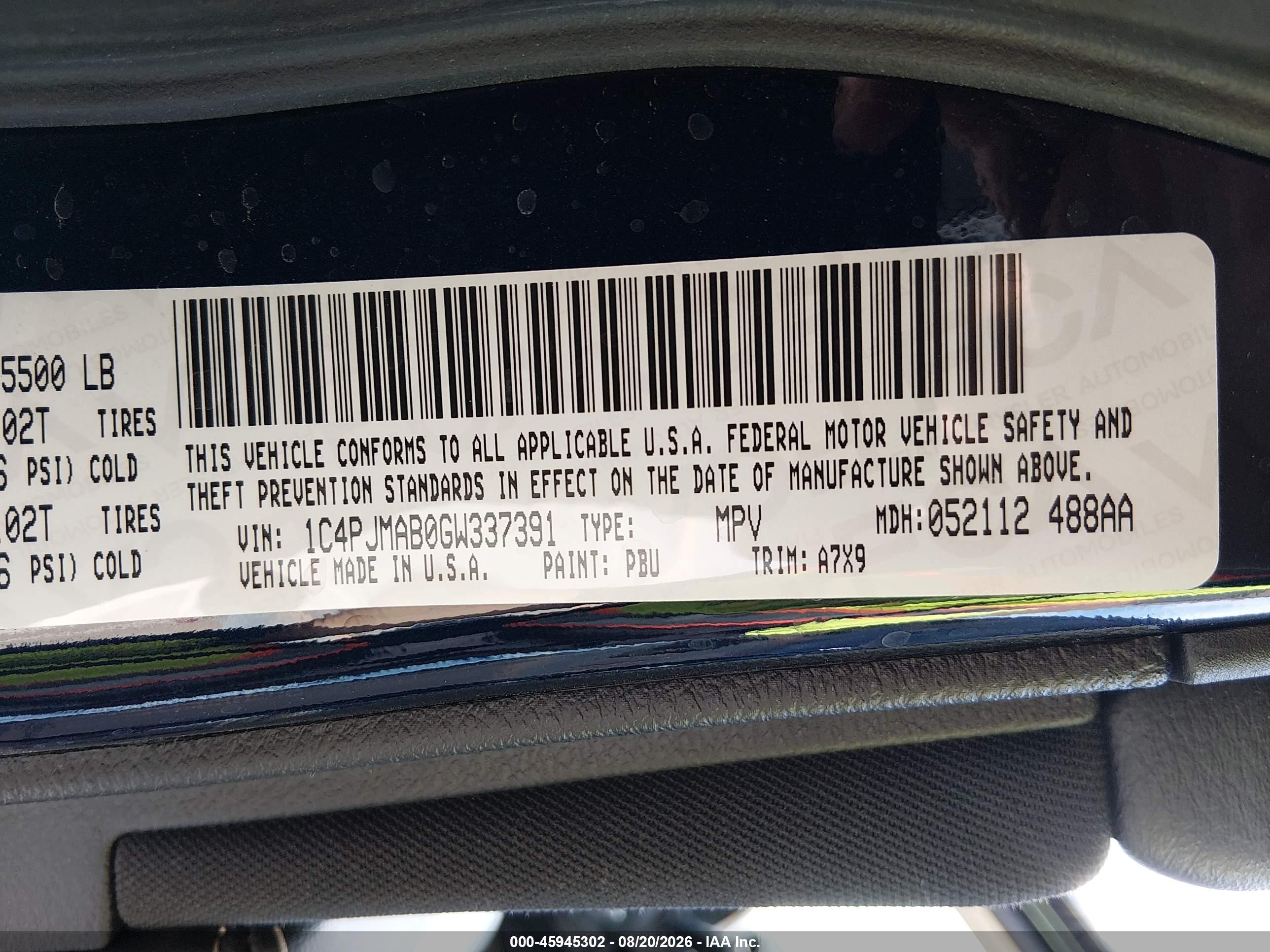 2016 Jeep Cherokee Sport Blue vin: 1C4PJMAB0GW337391