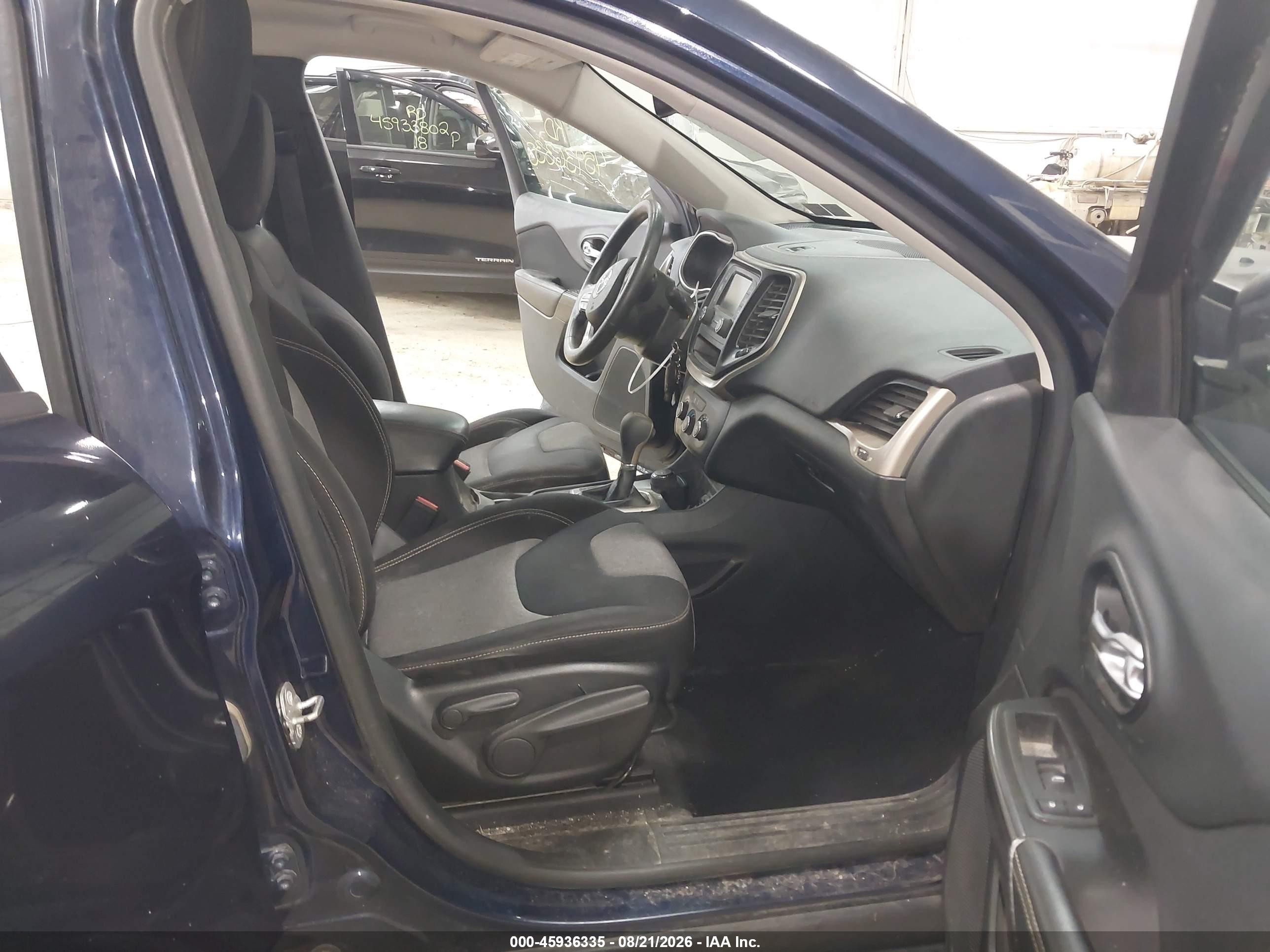 2014 Jeep Cherokee Sport Синий vin: 1C4PJMAB1EW178118